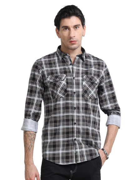 Men Premium Checkered Casual Shirt - Image 2