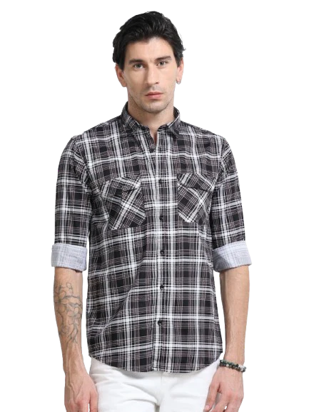 Men Premium Checkered Casual Shirt - Image 2