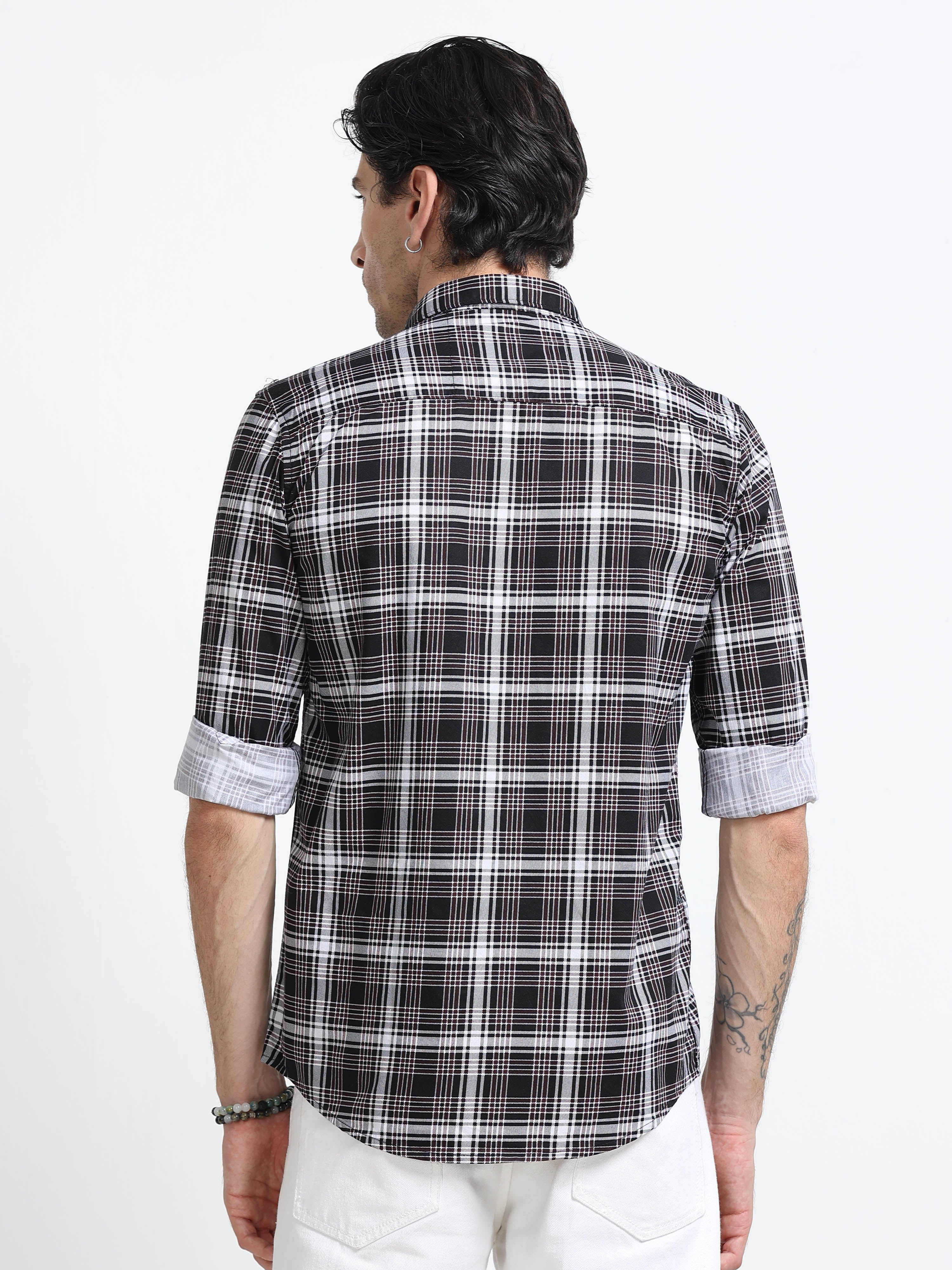 Men Premium Checkered Casual Shirt - Image 3