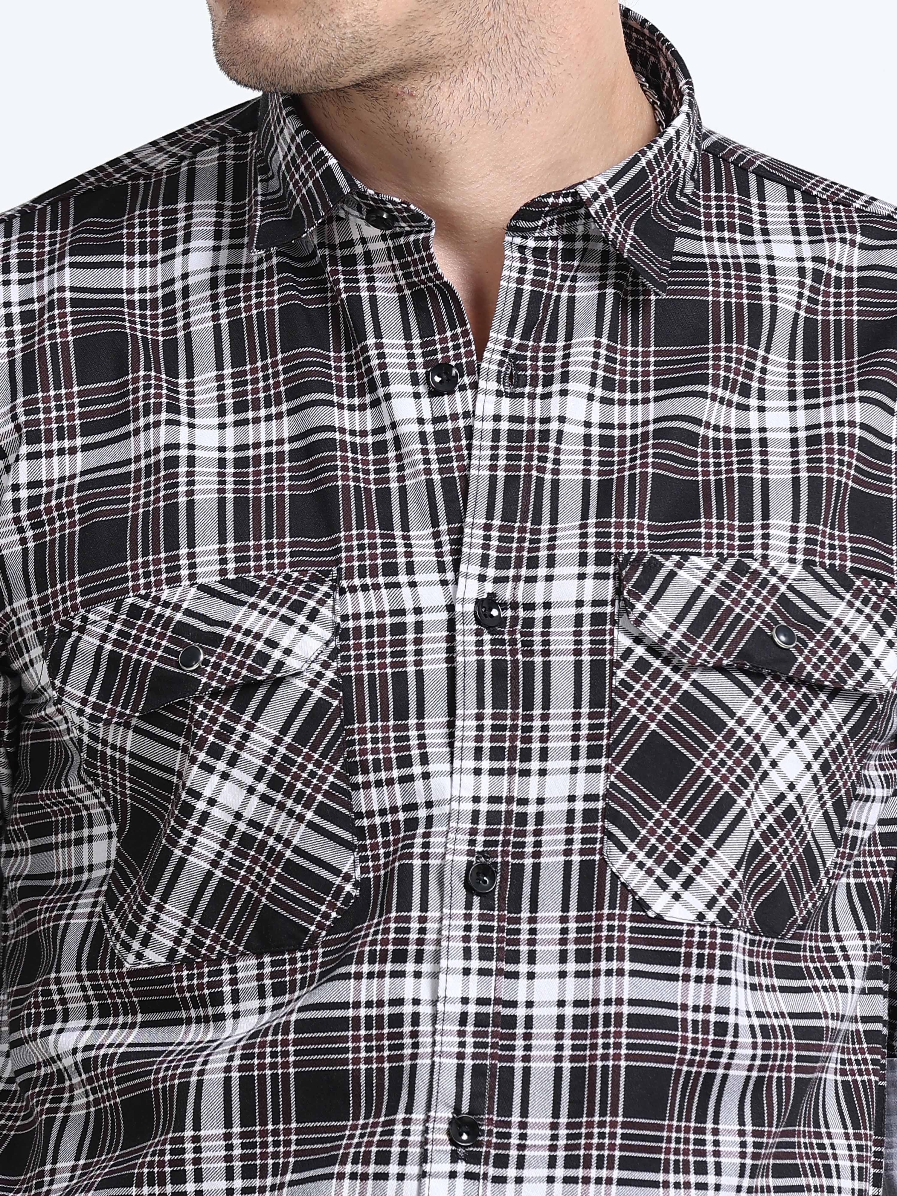 Men Premium Checkered Casual Shirt - Image 4