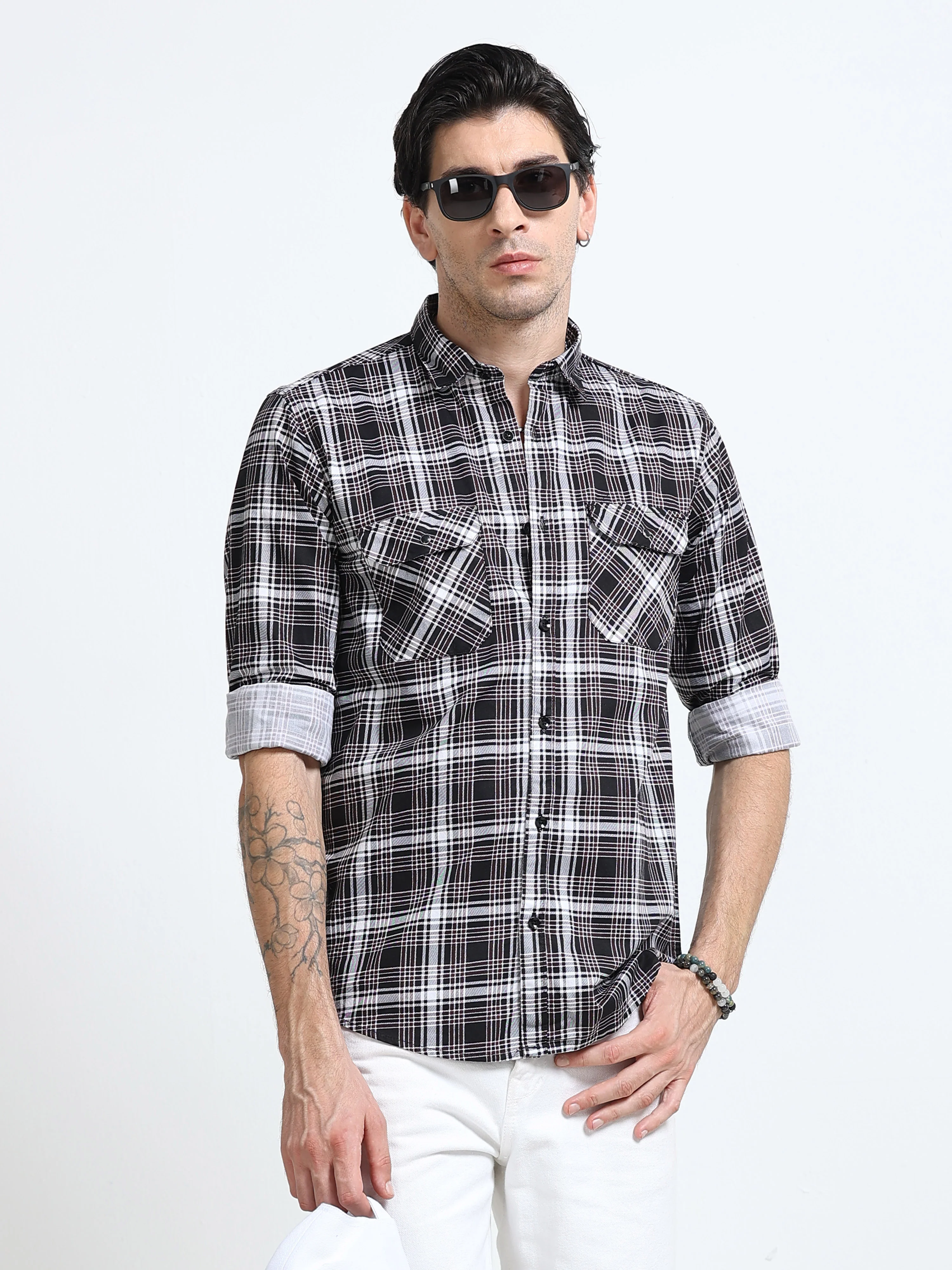 Men Premium Checkered Casual Shirt - Image 5