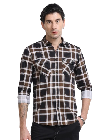 Men Premium Checkered Casual Shirt - Image 2