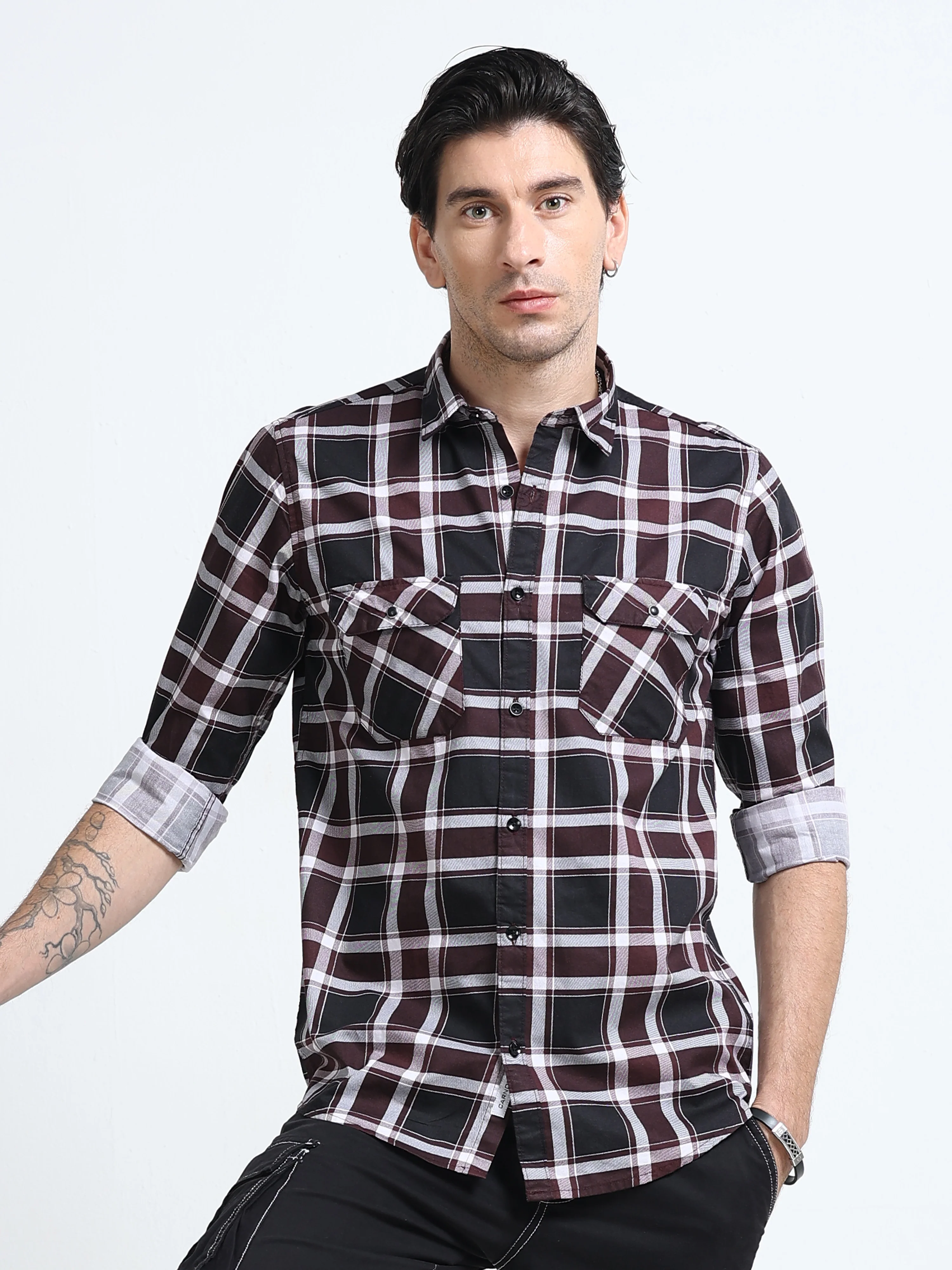 Men Premium Checkered Casual Shirt