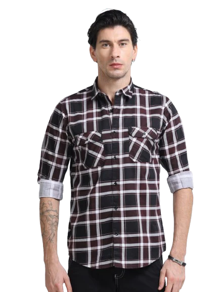 Men Premium Checkered Casual Shirt - Image 2