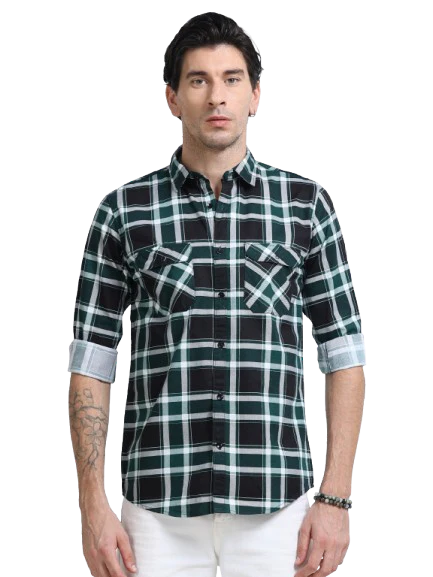 Men Premium Checkered Casual Shirt - Image 2