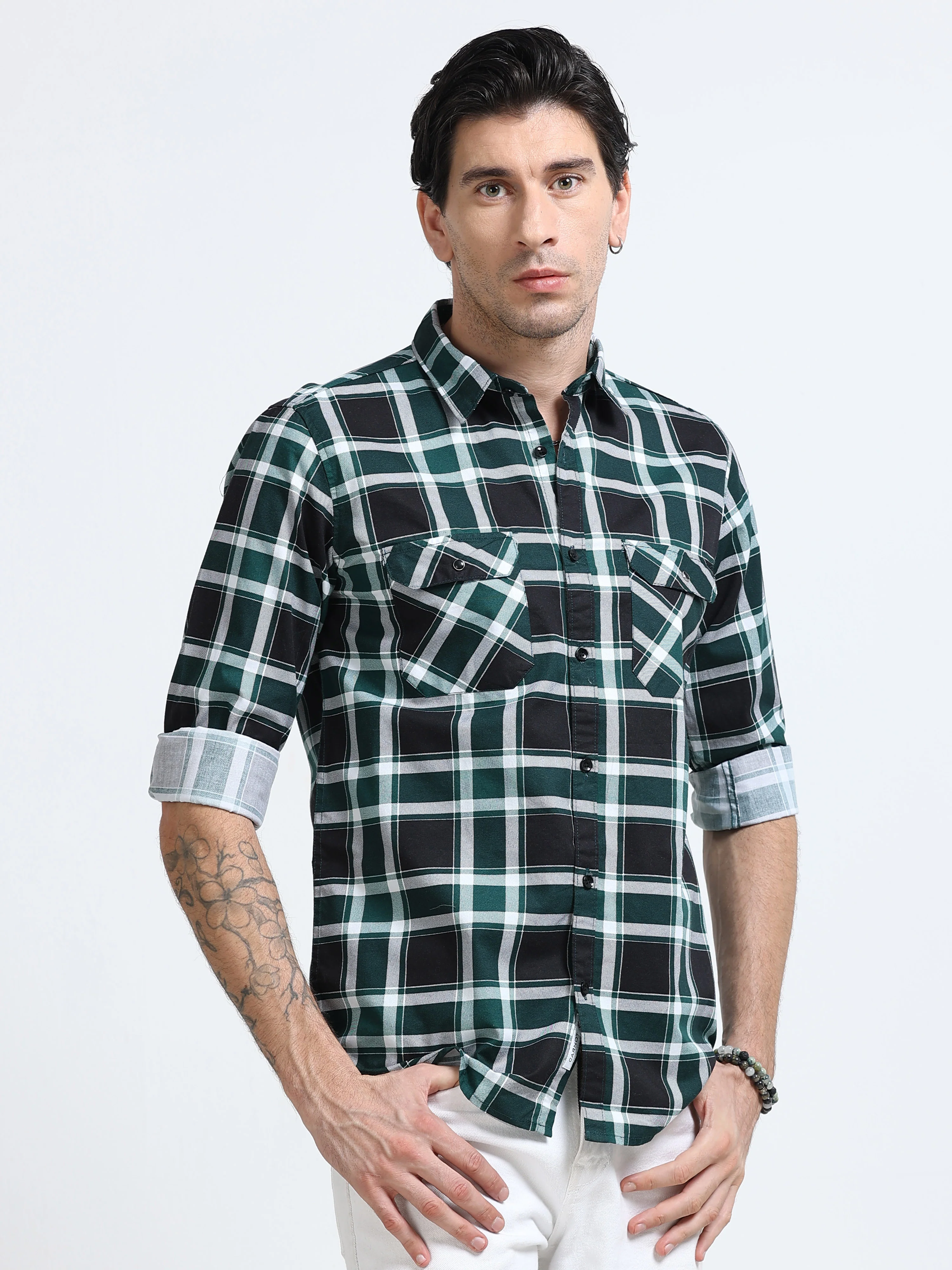 Men Premium Checkered Casual Shirt - Image 4