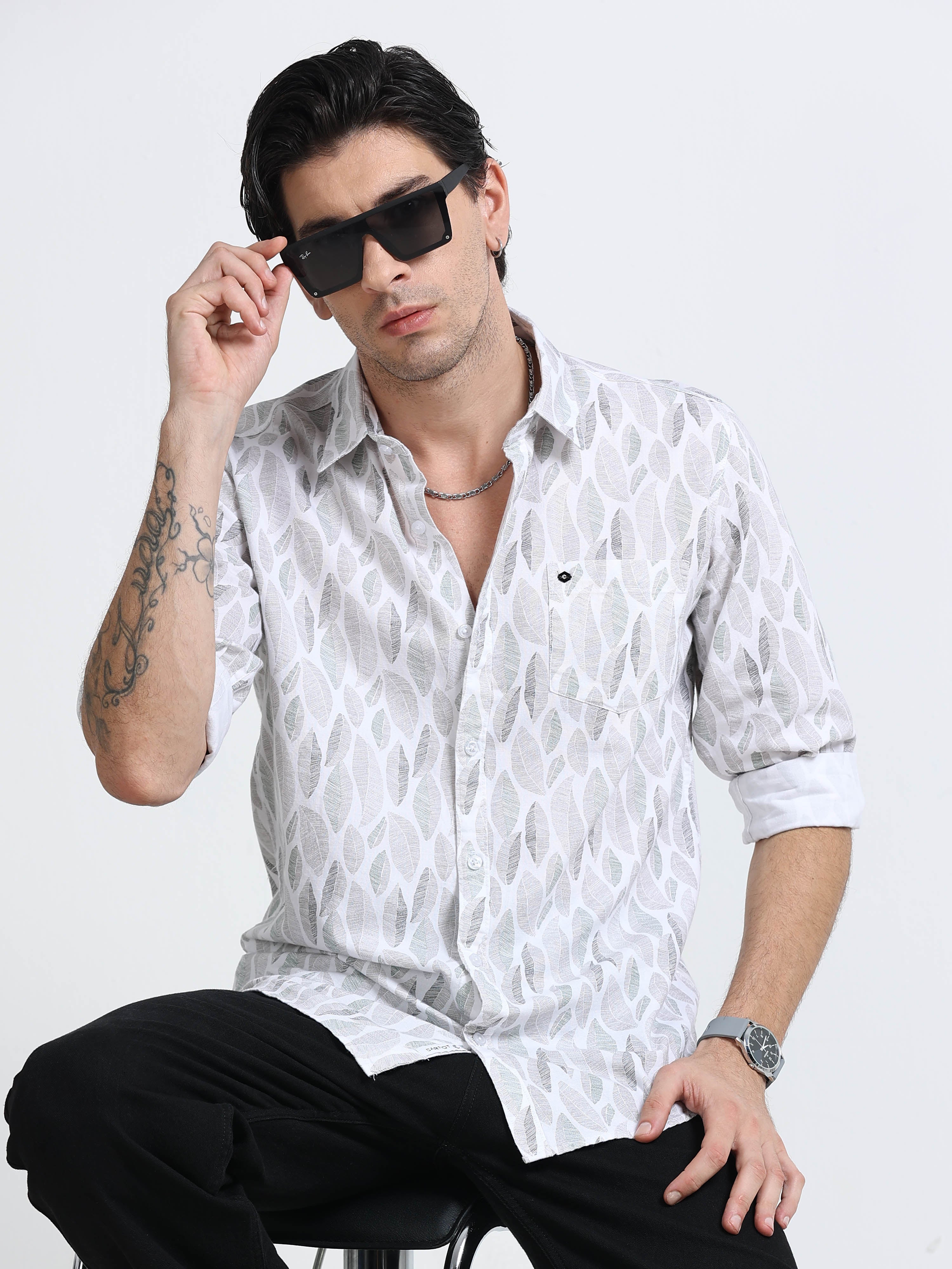 Men Premium Printed Casual Shirt - Image 5
