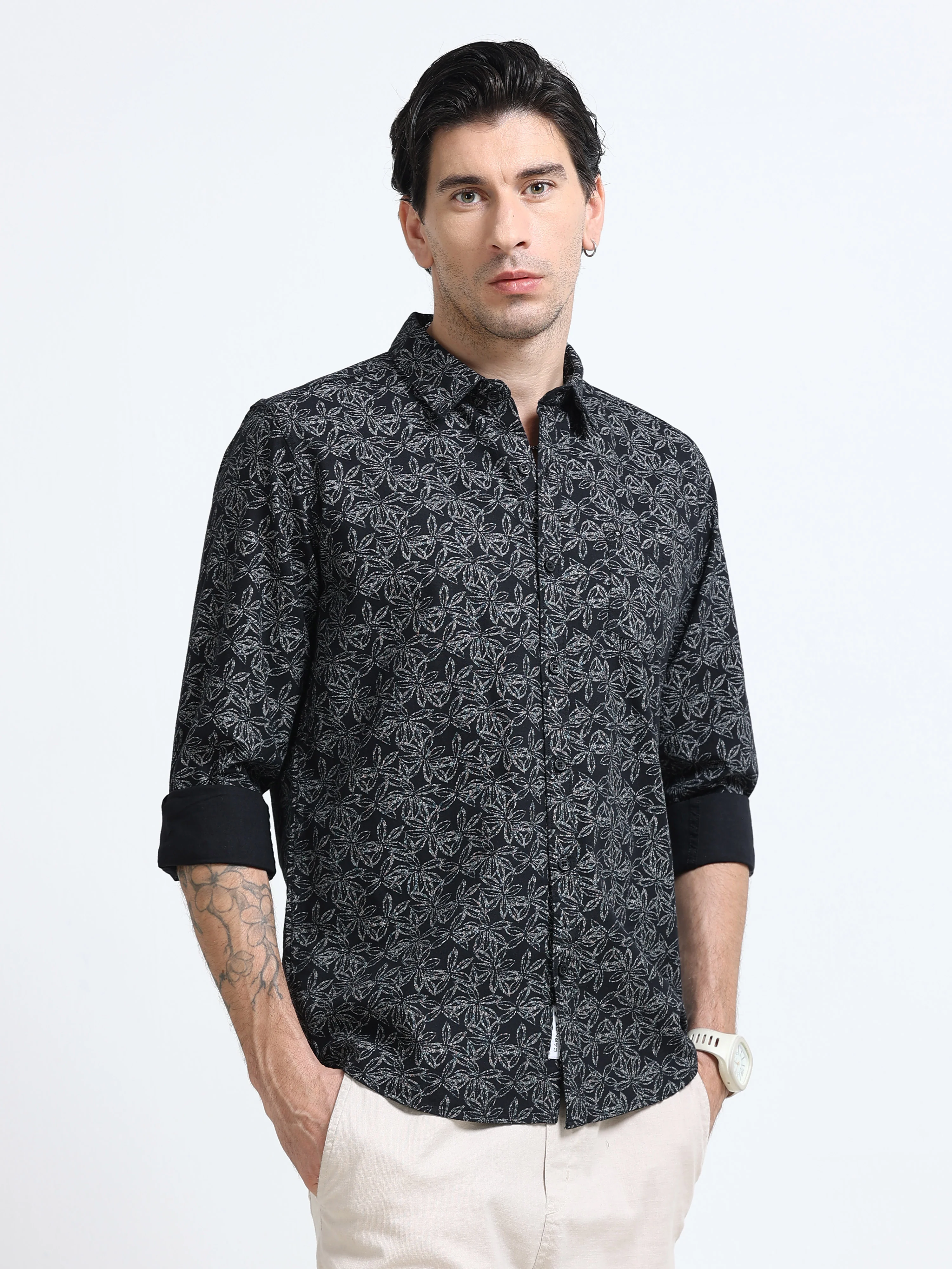 Men Premium Printed Casual Shirt - Image 3