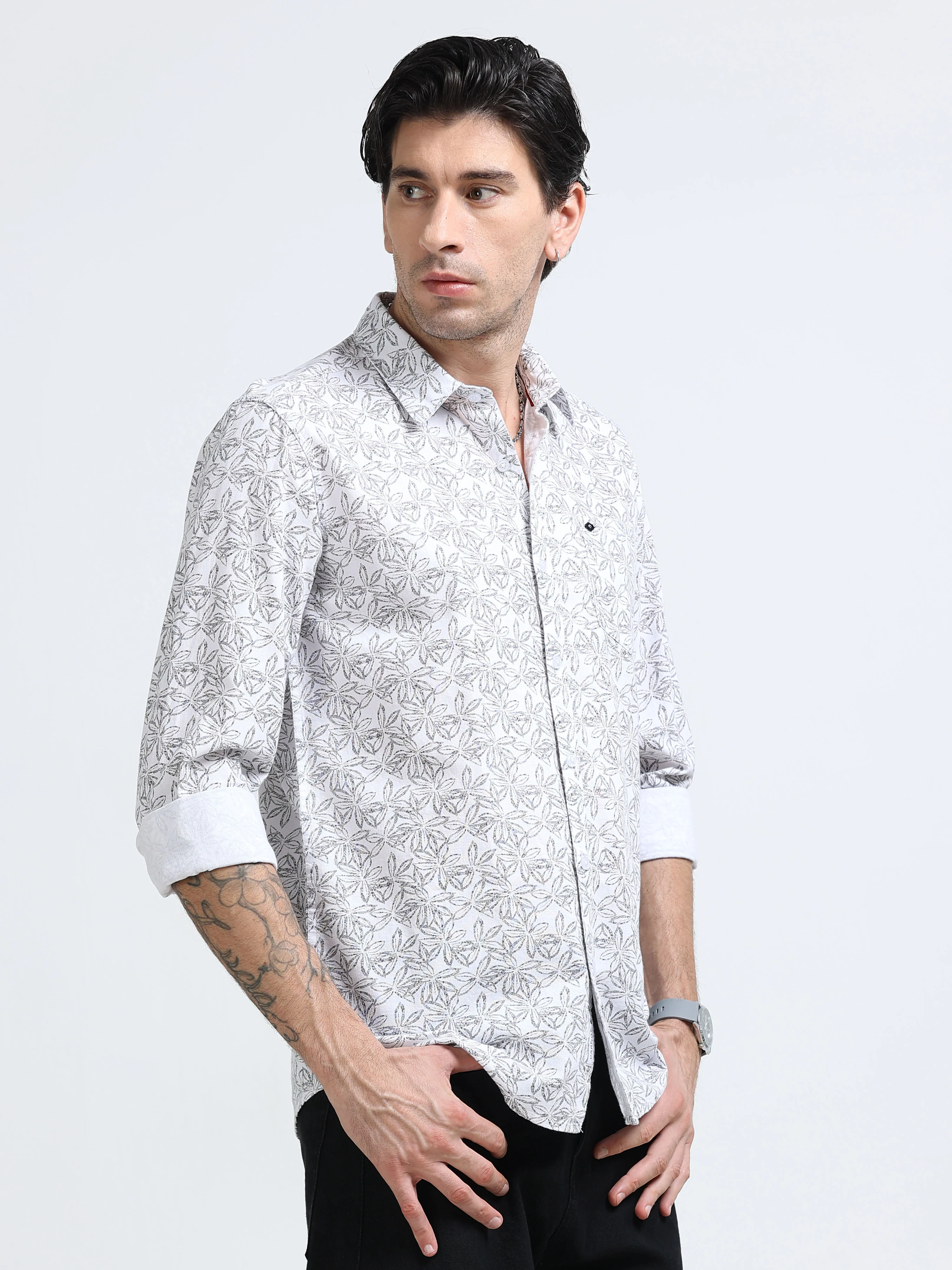 Men Premium Printed Casual Shirt - Image 3