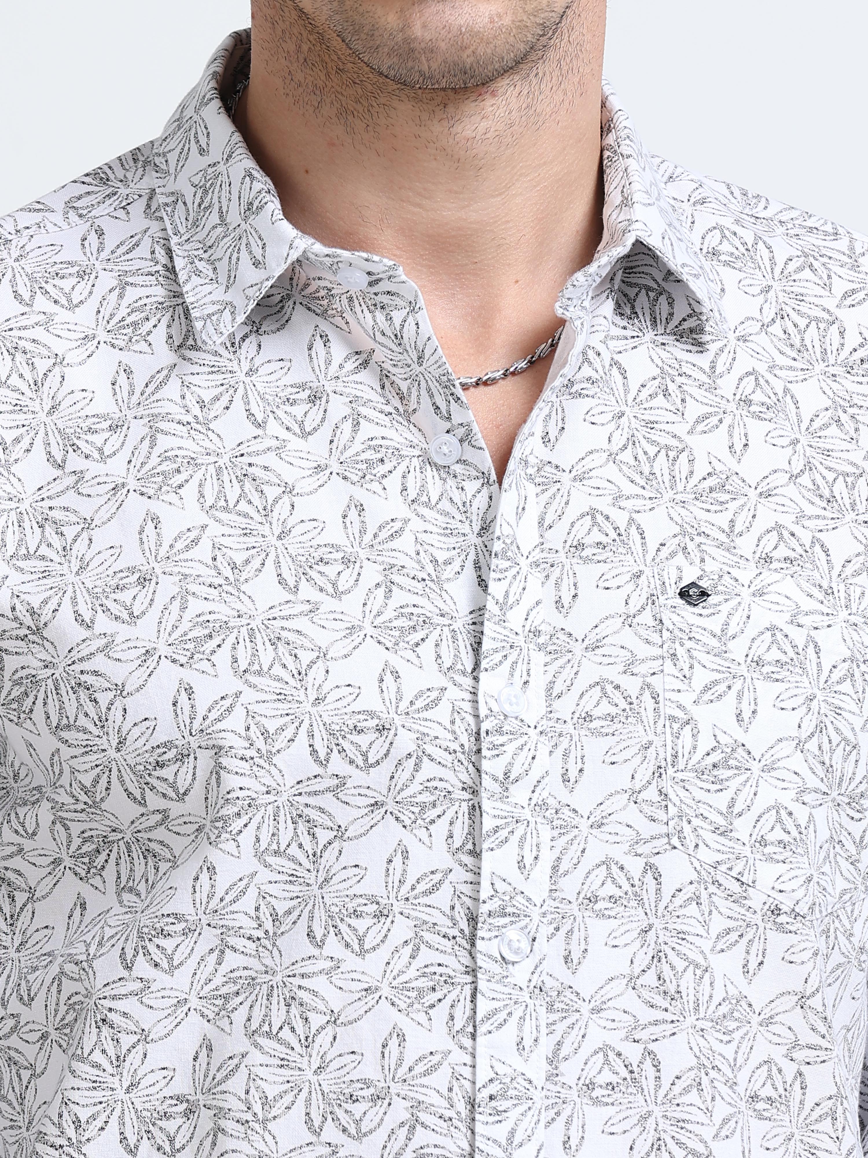 Men Premium Printed Casual Shirt - Image 4