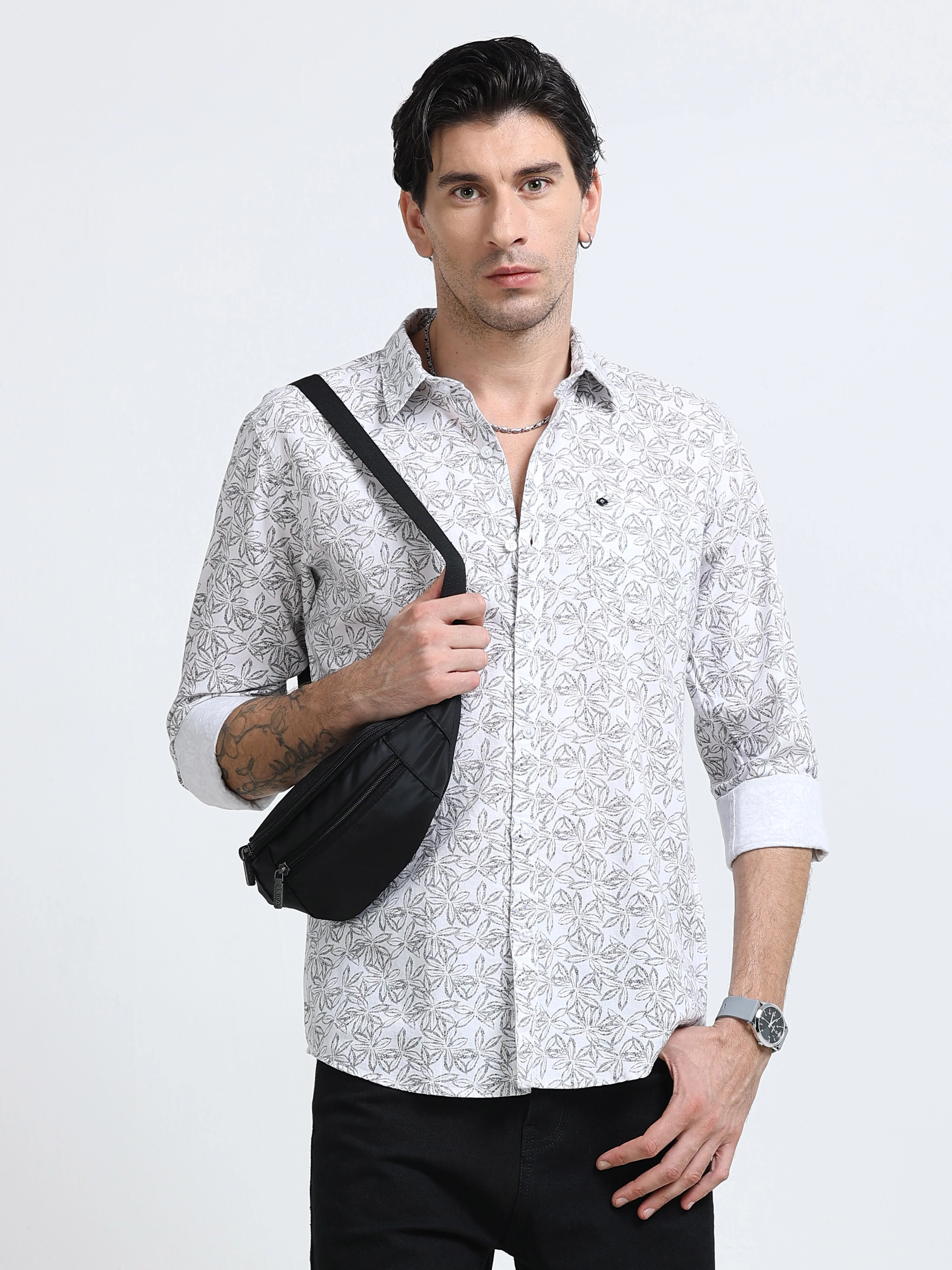 Men Premium Printed Casual Shirt - Image 5