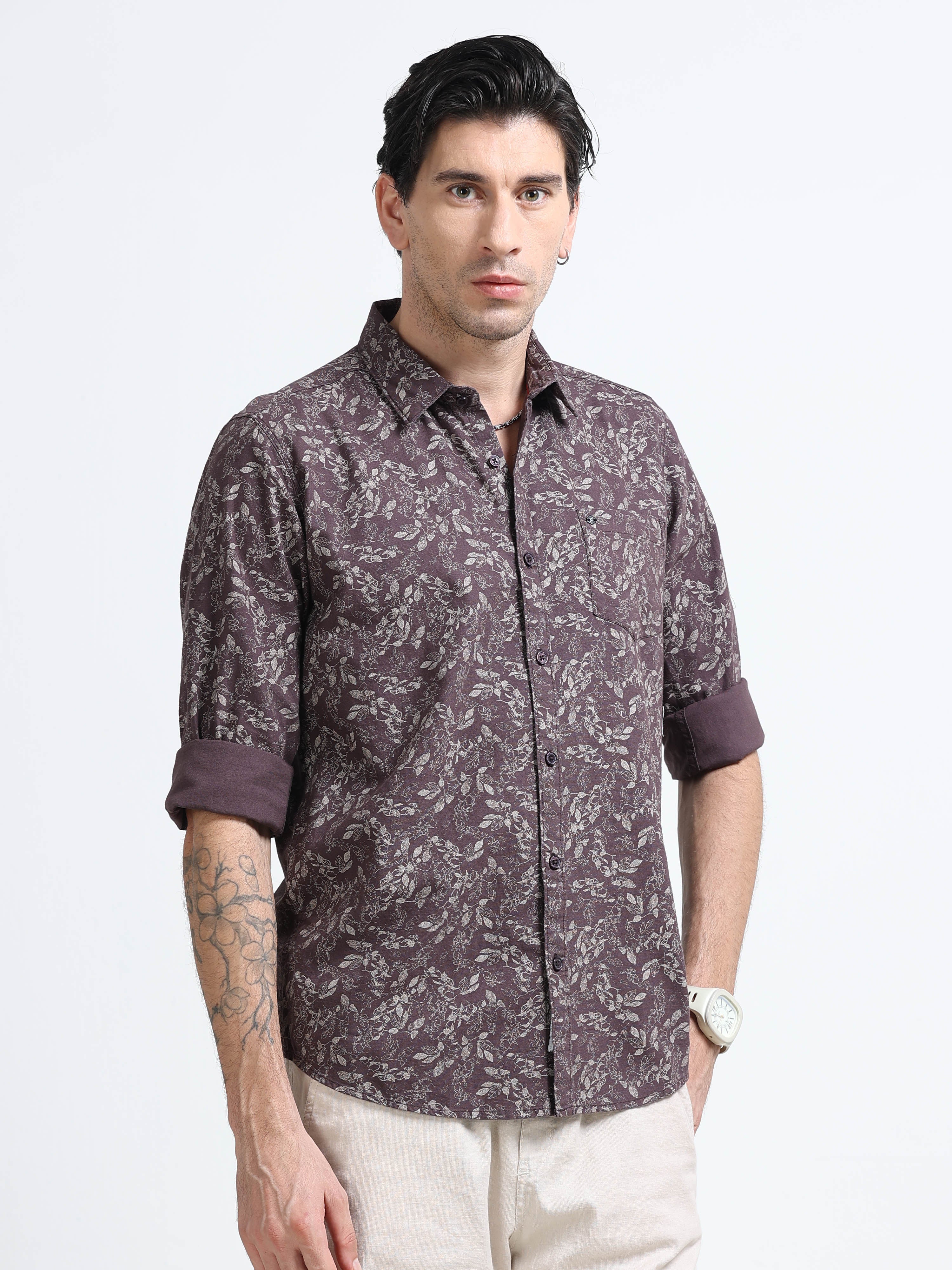 Men Premium Printed Casual Shirt - Image 3