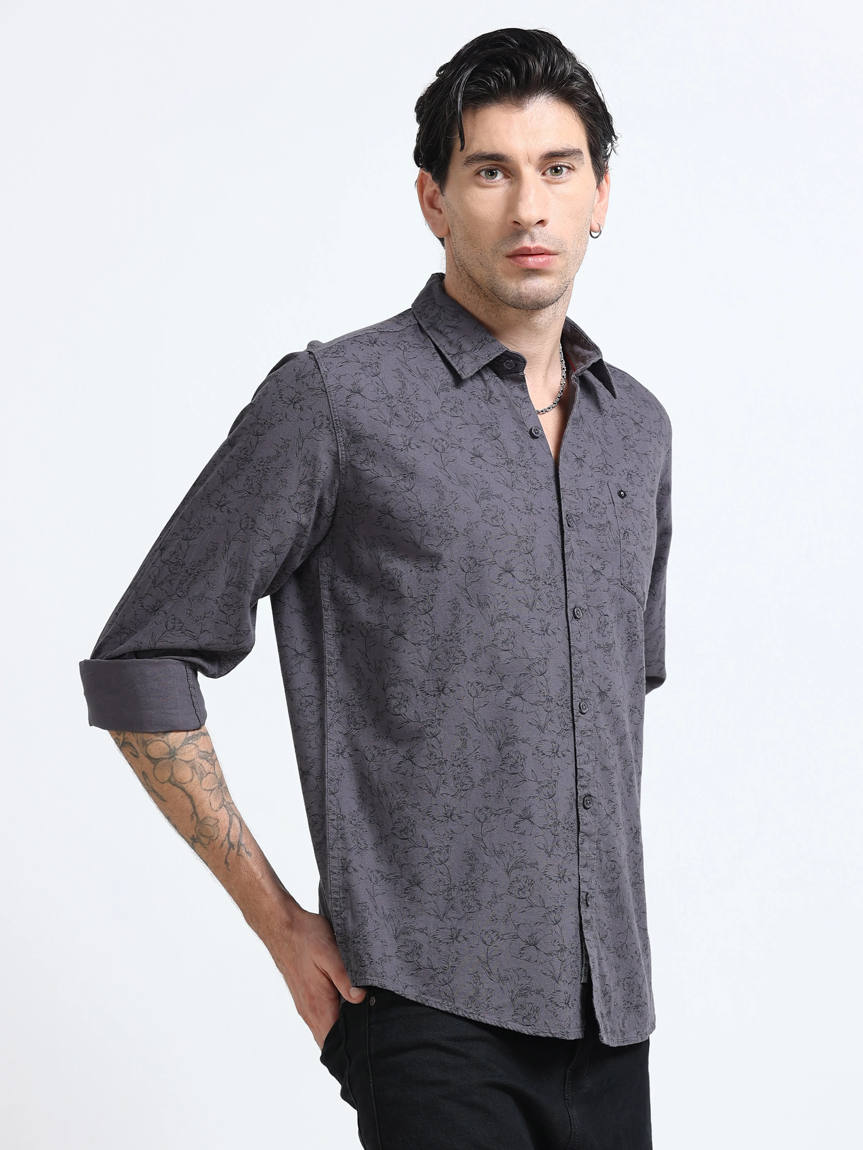 Men Premium Printed Casual Shirt - Image 4