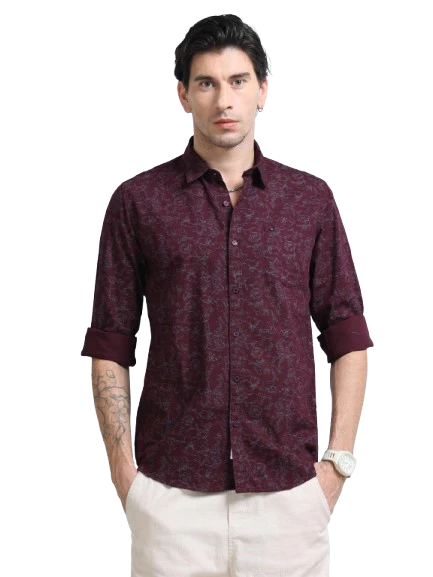 Men Premium Printed Casual Shirt - Image 2