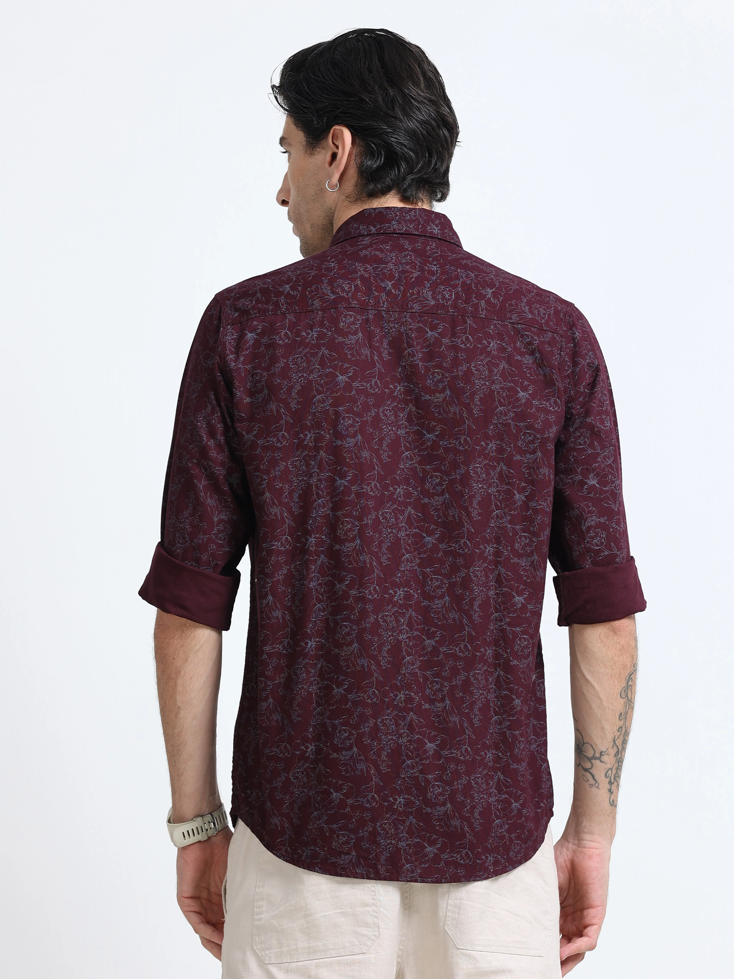 Men Premium Printed Casual Shirt - Image 3