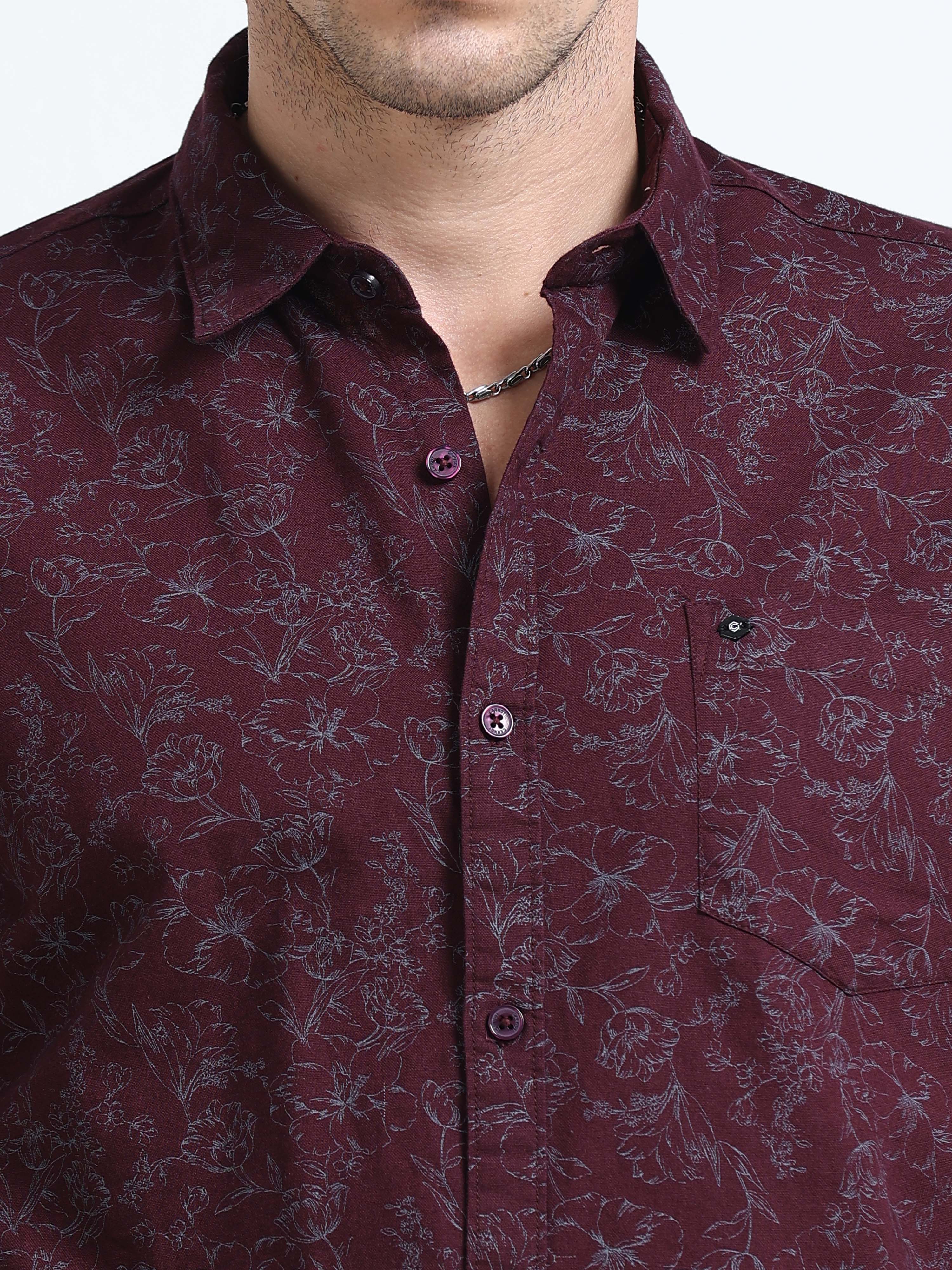 Men Premium Printed Casual Shirt - Image 5