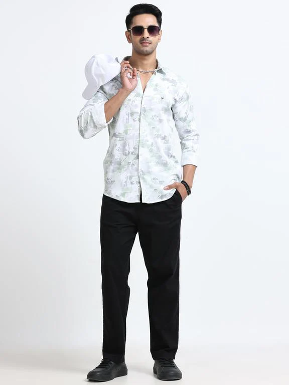 Men Premium Printed Casual Shirt