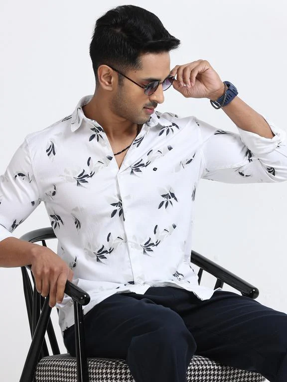 Men Premium Printed Casual Shirt - Image 5