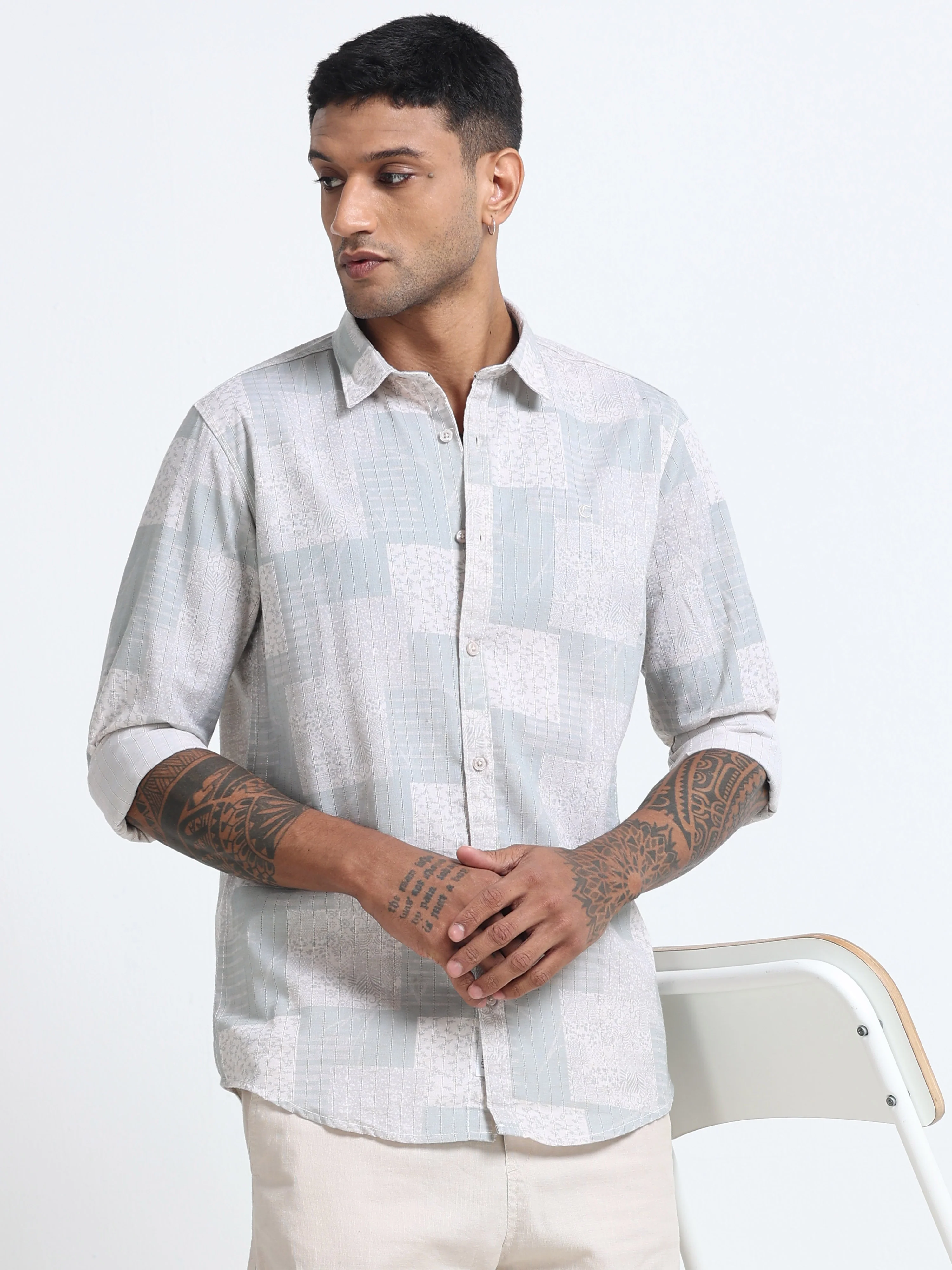 Men Premium Printed Casual Shirt - Image 5