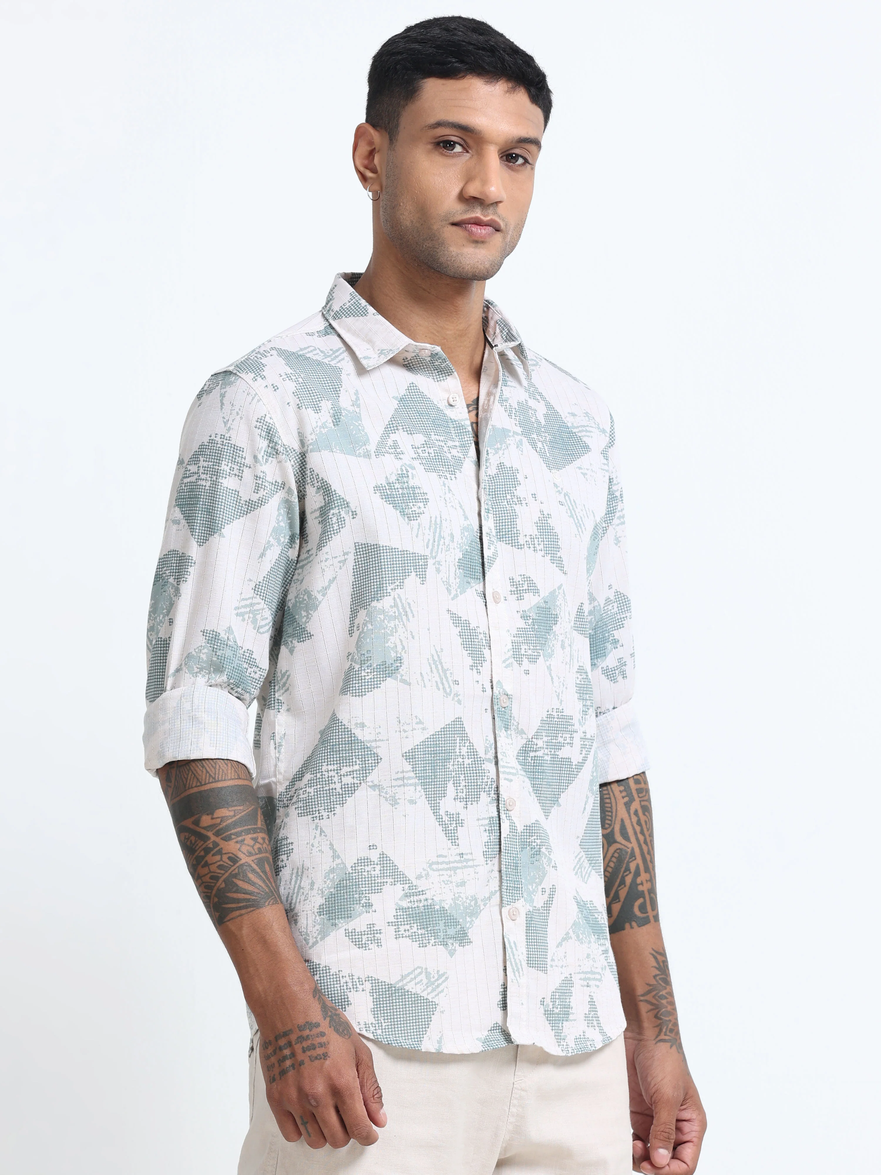 Men Premium Printed Casual Shirt - Image 4