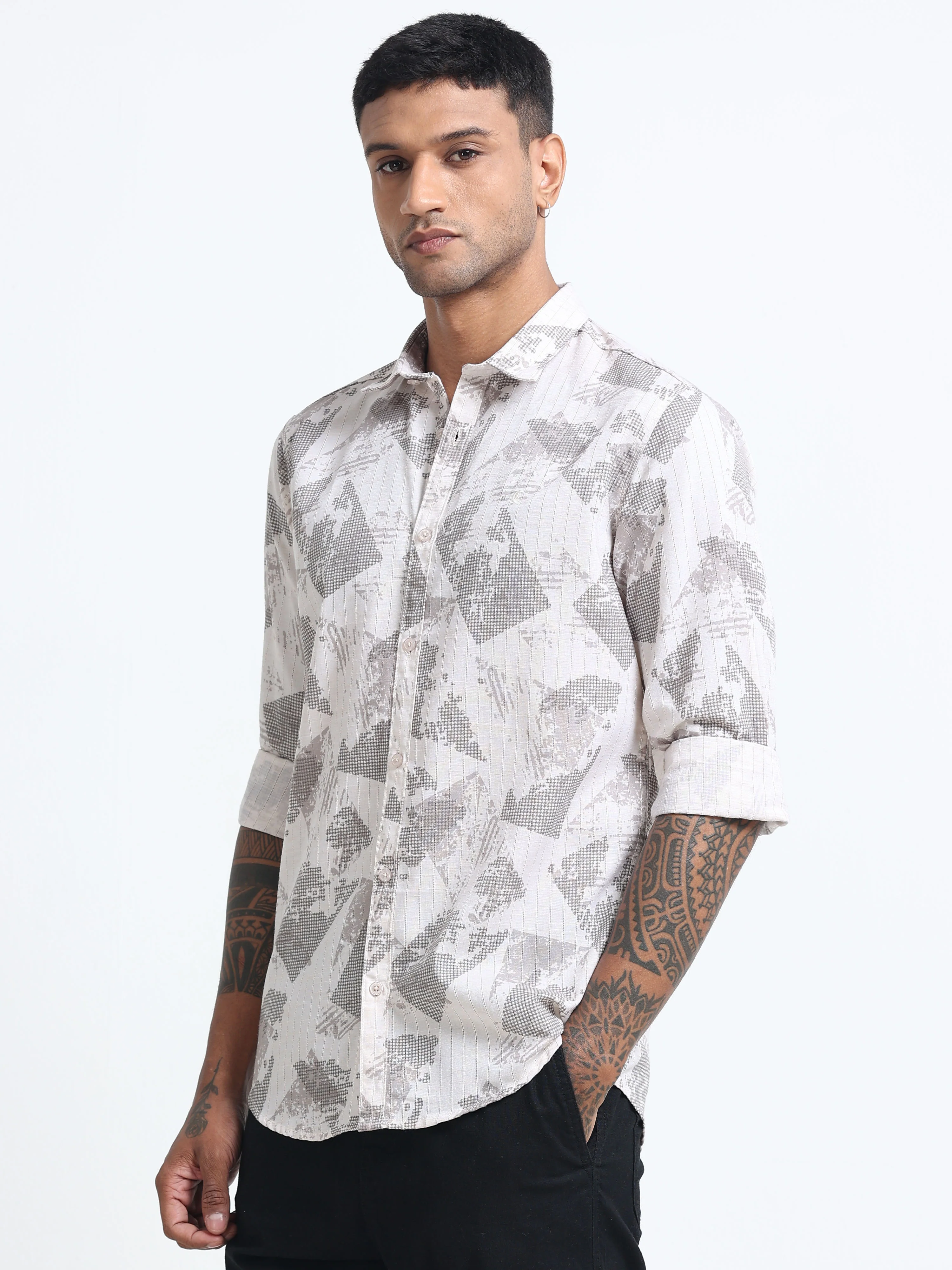 Men Premium Printed Casual Shirt - Image 3