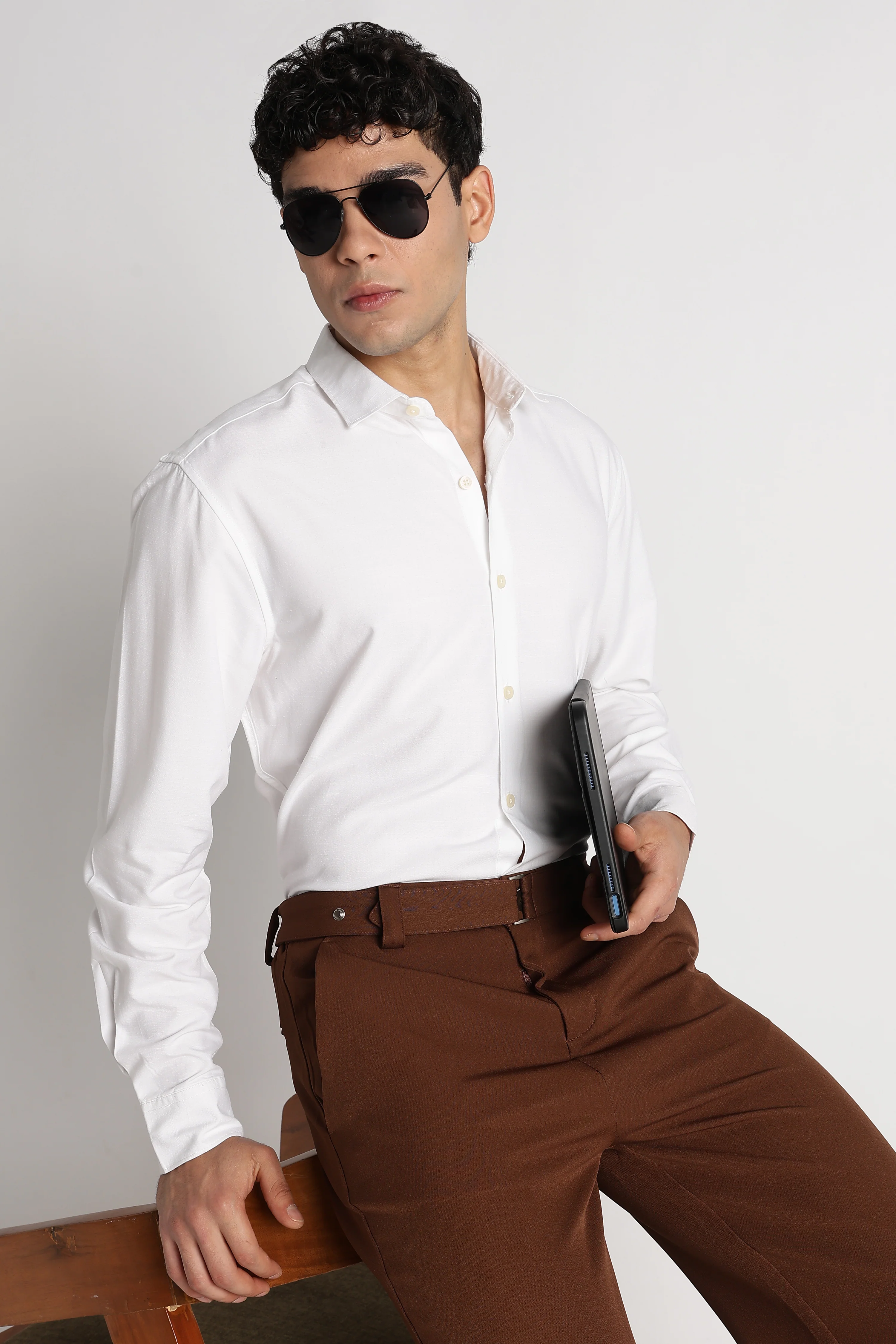 Men Premium Solid Casual Shirt
