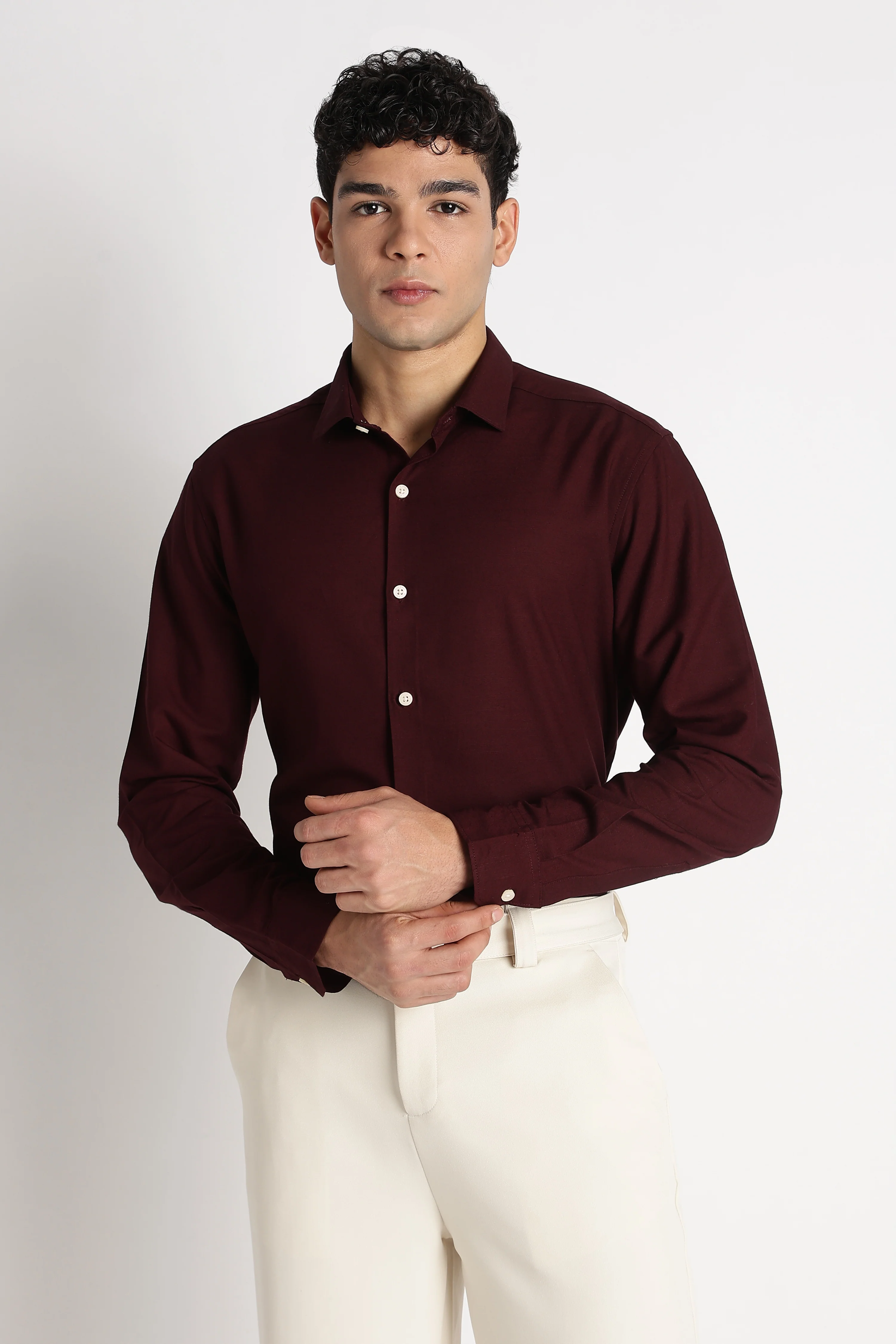 Men Premium Solid Casual Shirt - Image 6
