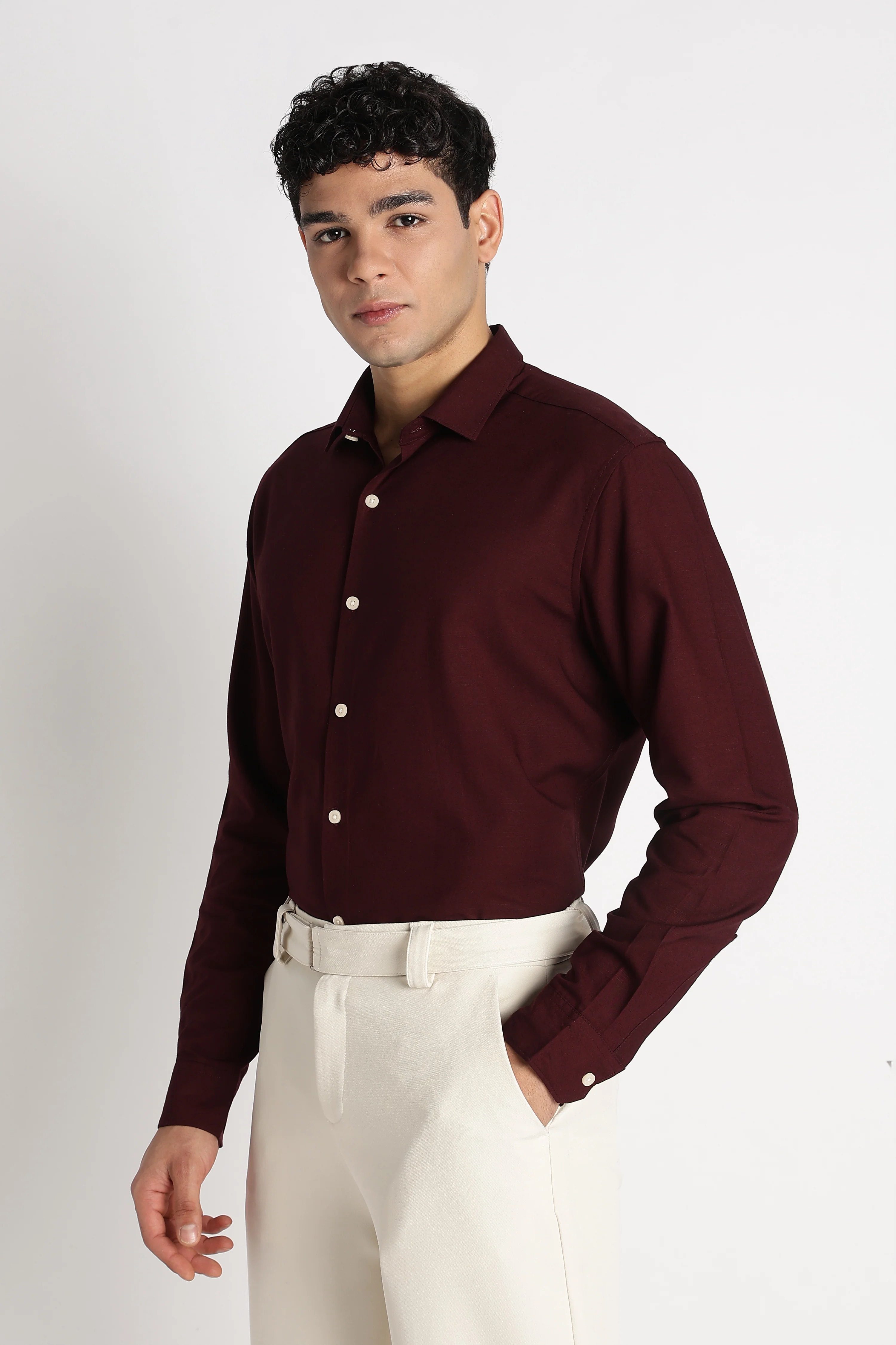 Men Premium Solid Casual Shirt - Image 7
