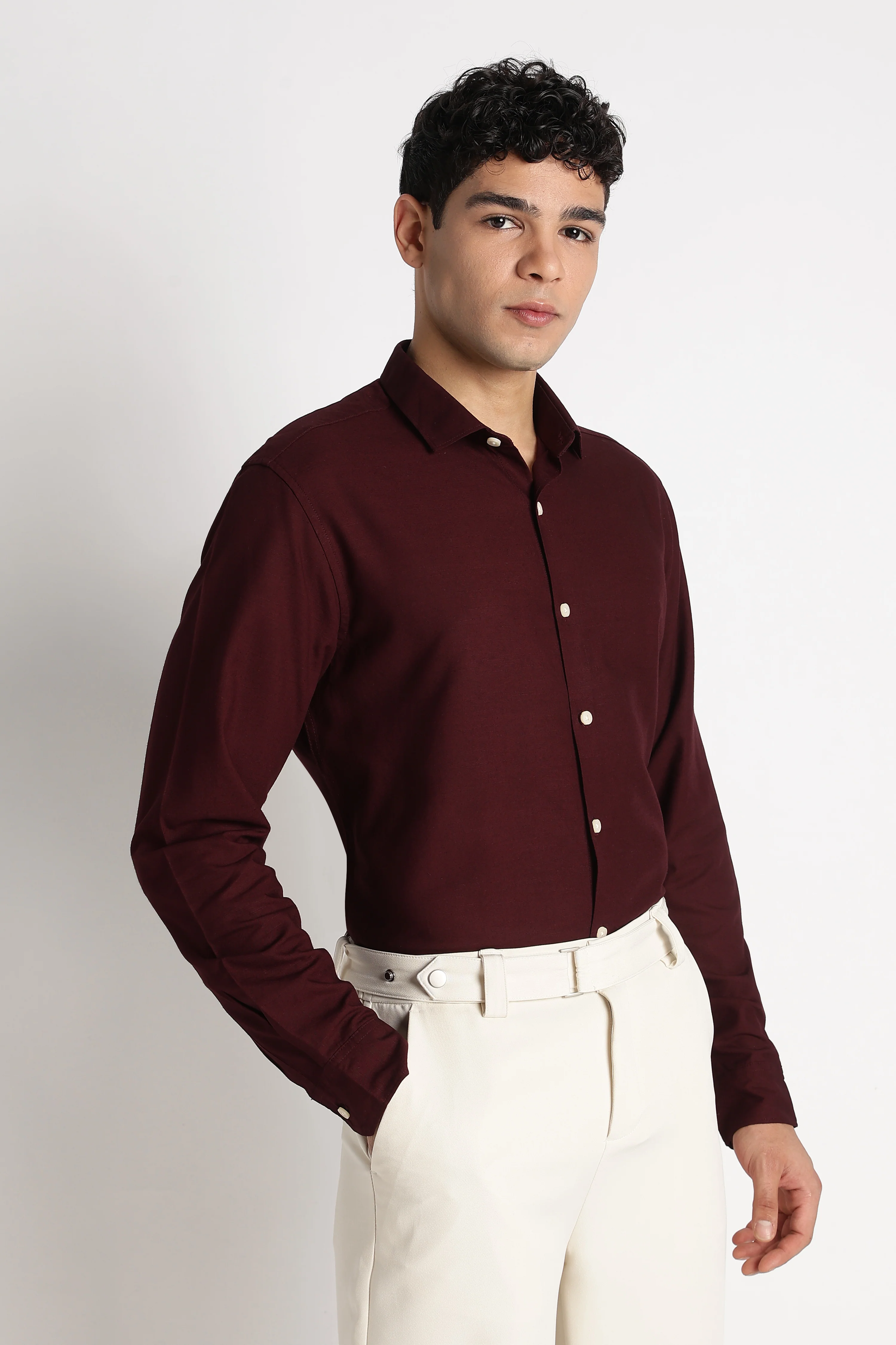 Men Premium Solid Casual Shirt - Image 8