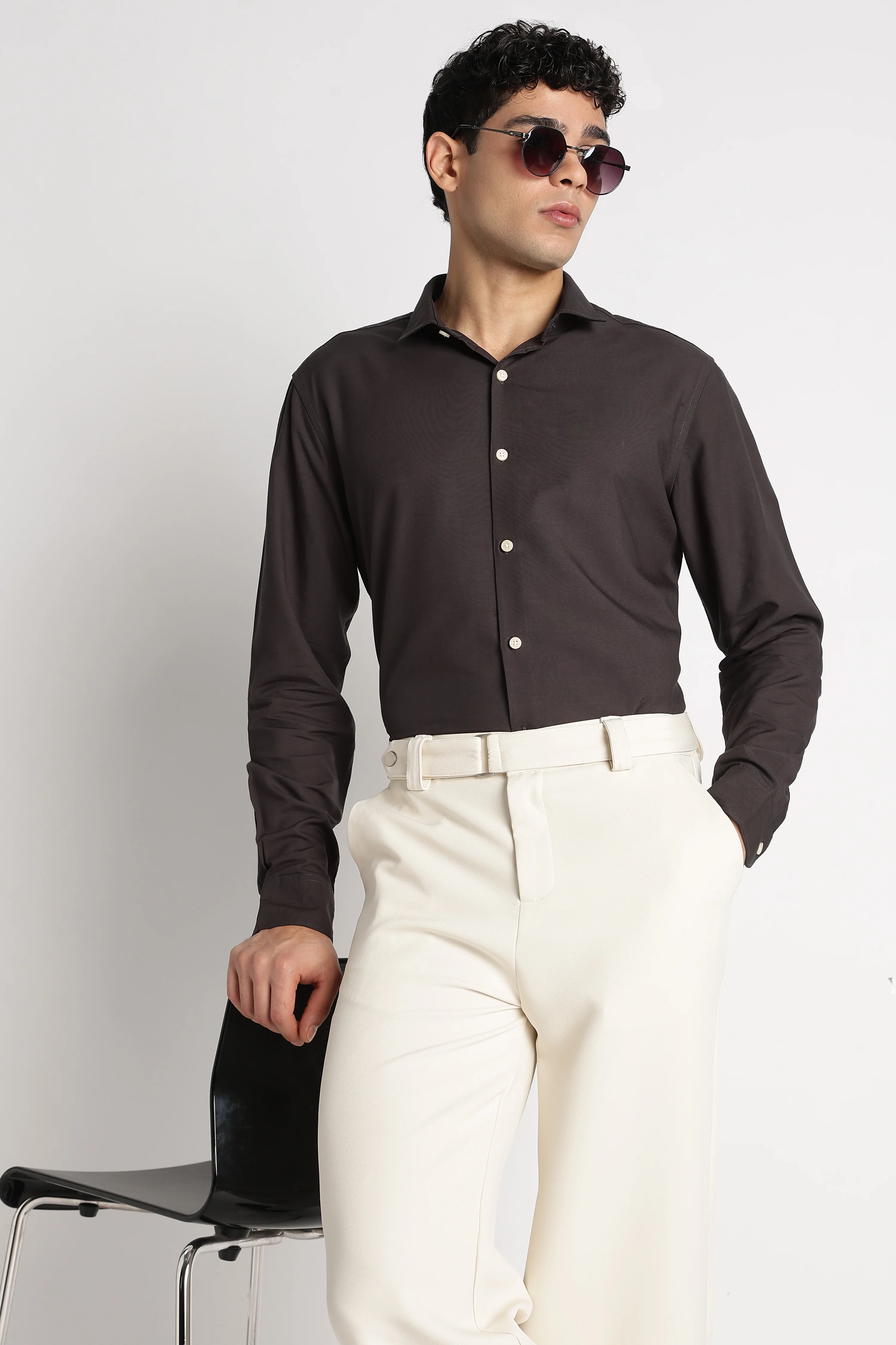 Men Premium Solid Casual Shirt - Image 11