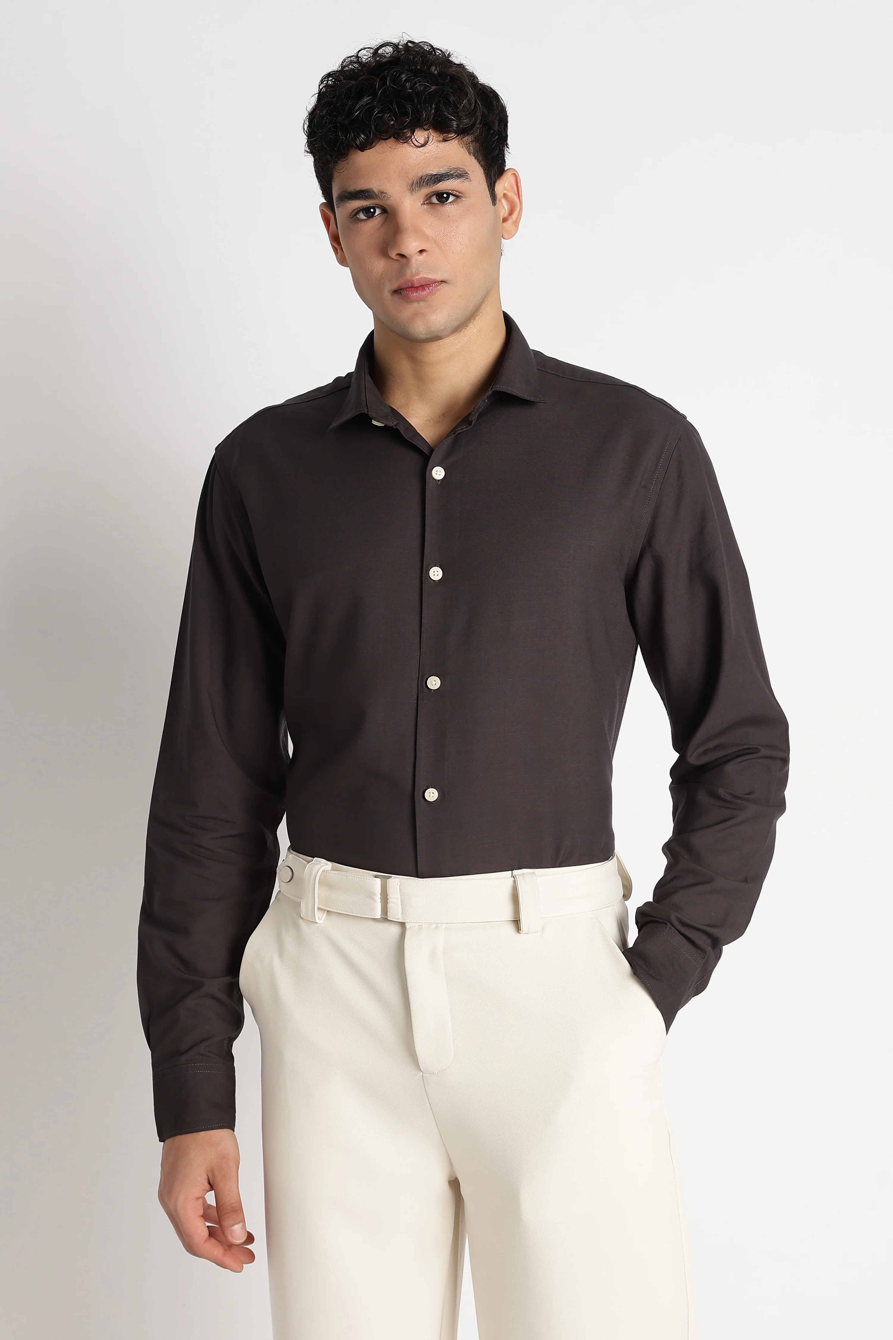Men Premium Solid Casual Shirt - Image 6