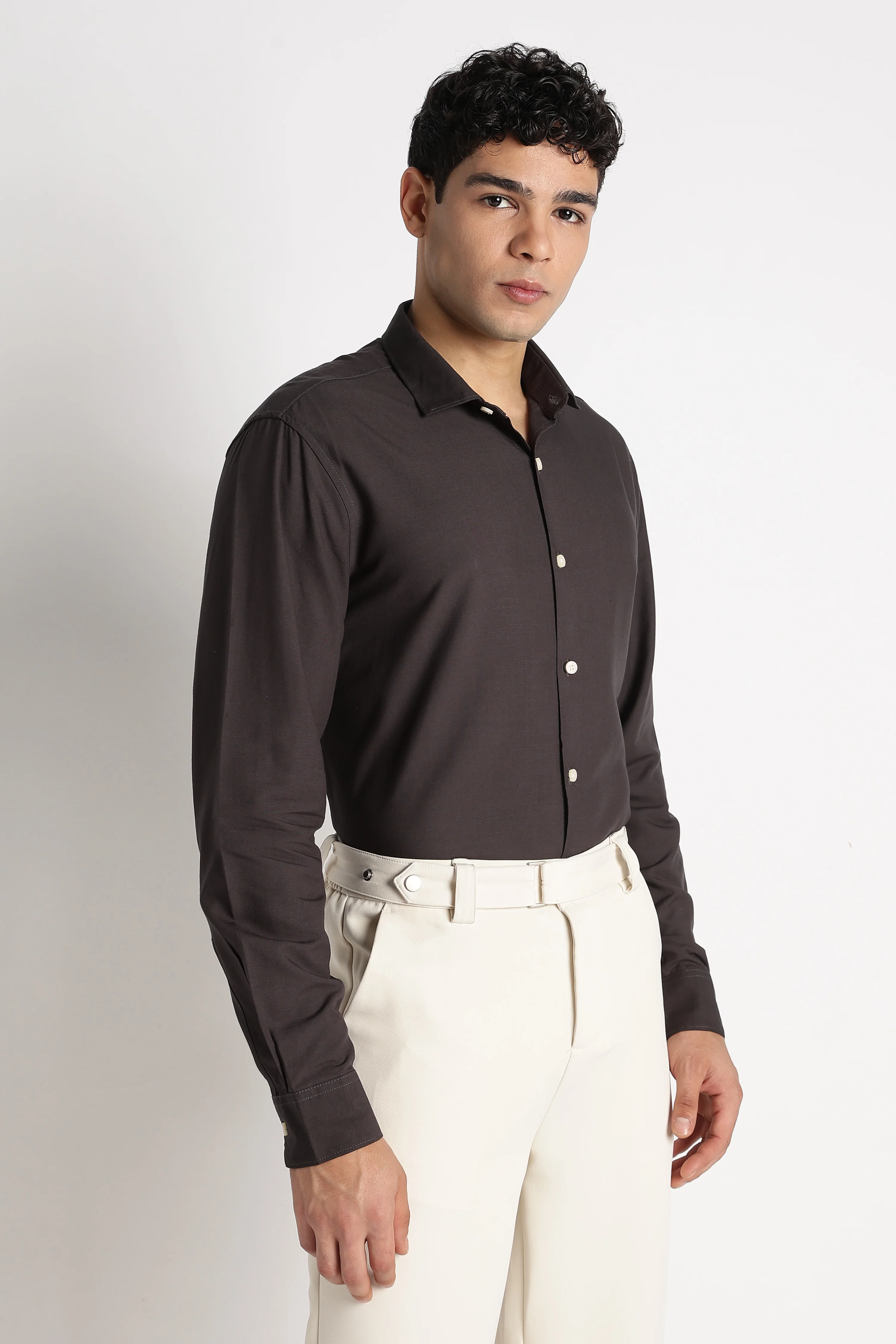 Men Premium Solid Casual Shirt - Image 8
