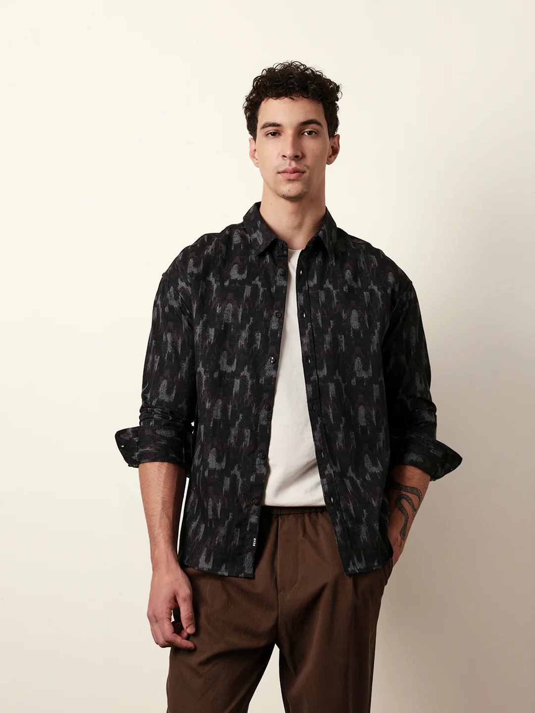 Men Printed Casual Full-Sleeve Shirt - Image 3