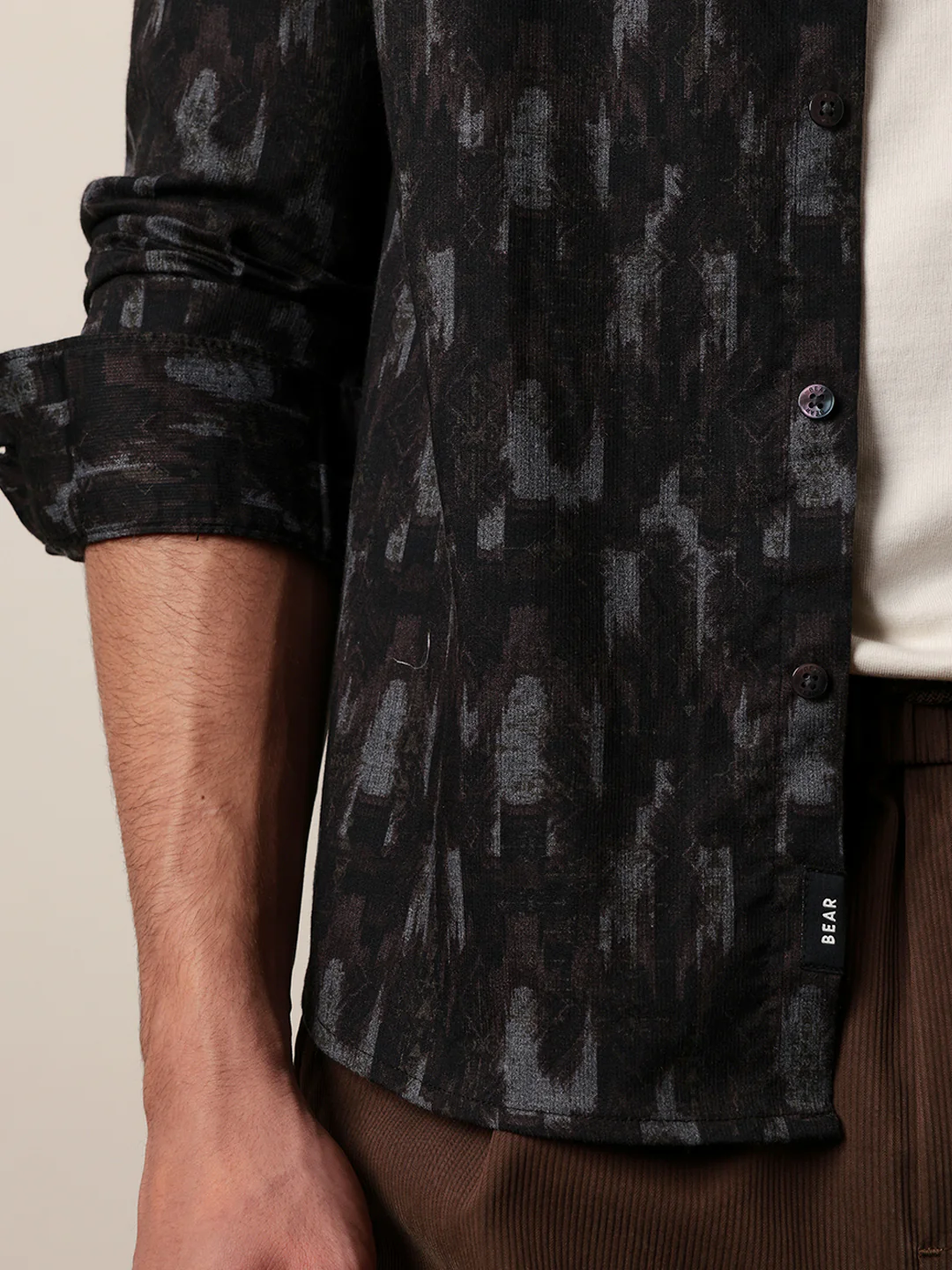 Men Printed Casual Full-Sleeve Shirt - Image 6