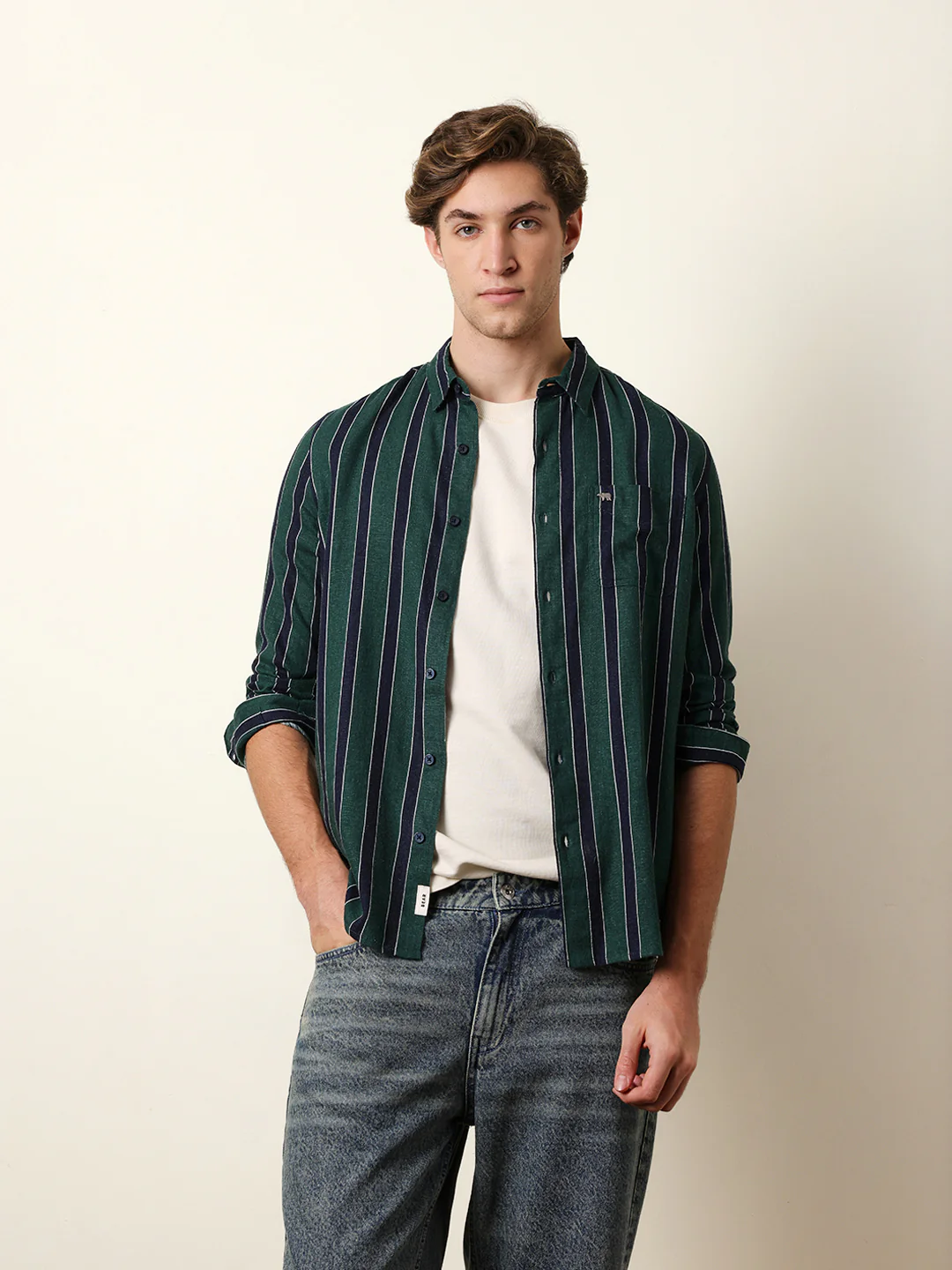 Men Printed Casual Full-Sleeve Shirt - Image 3