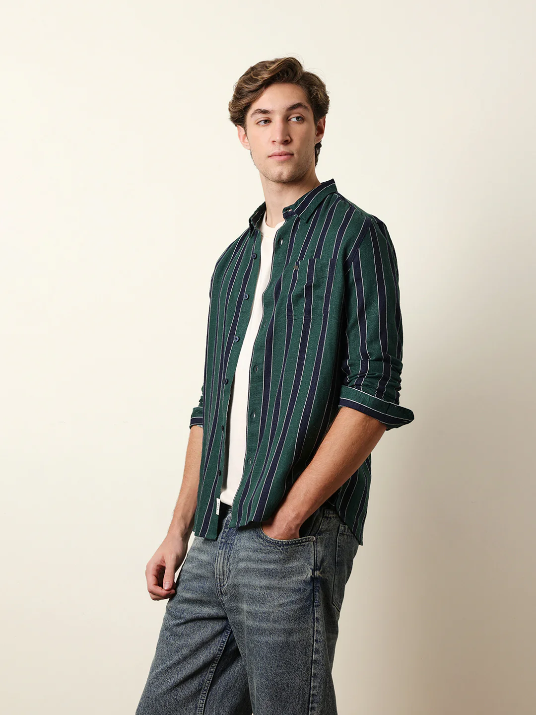 Men Printed Casual Full-Sleeve Shirt - Image 4