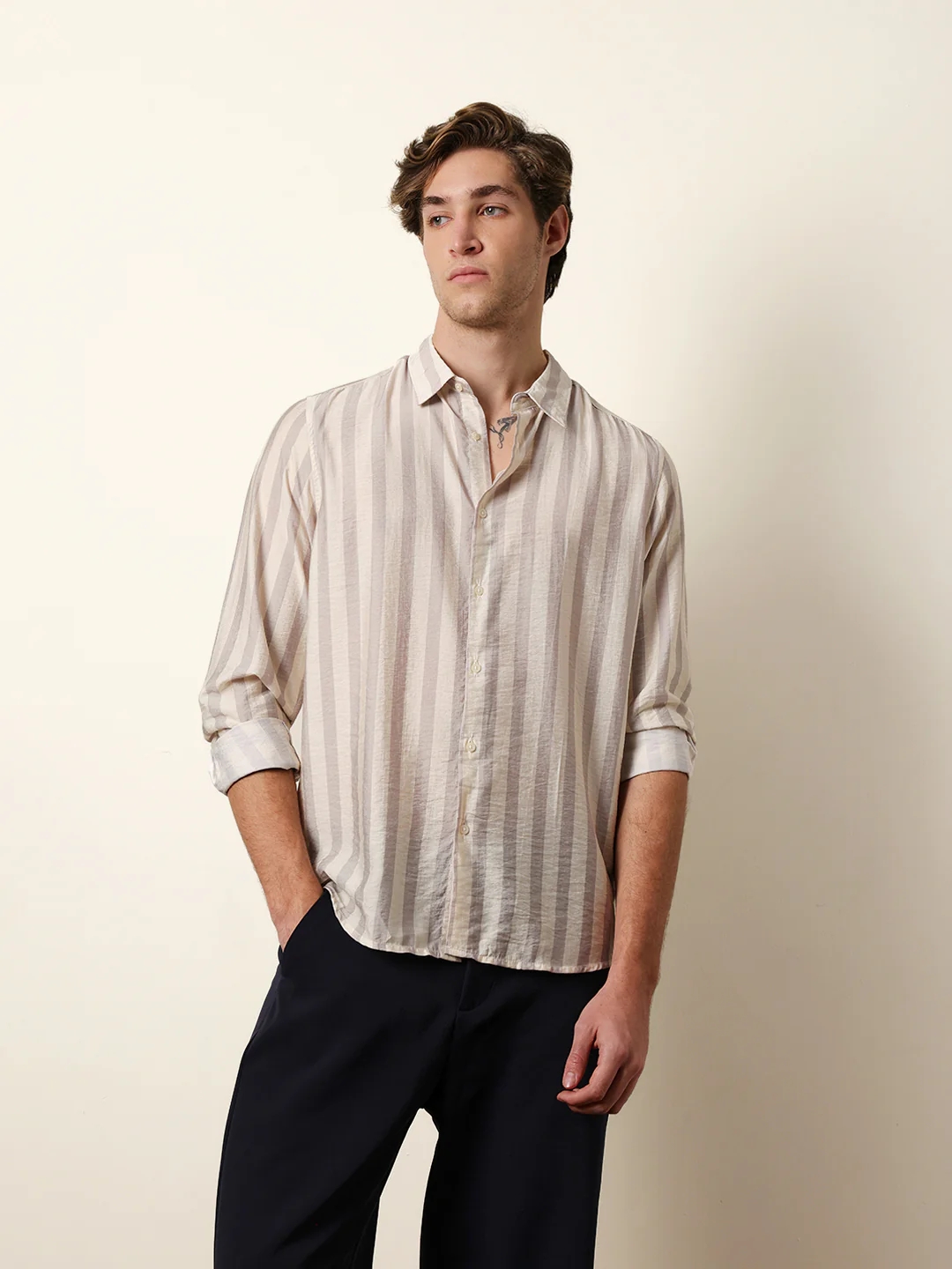 Men Printed Casual Full-Sleeve Shirt - Image 3