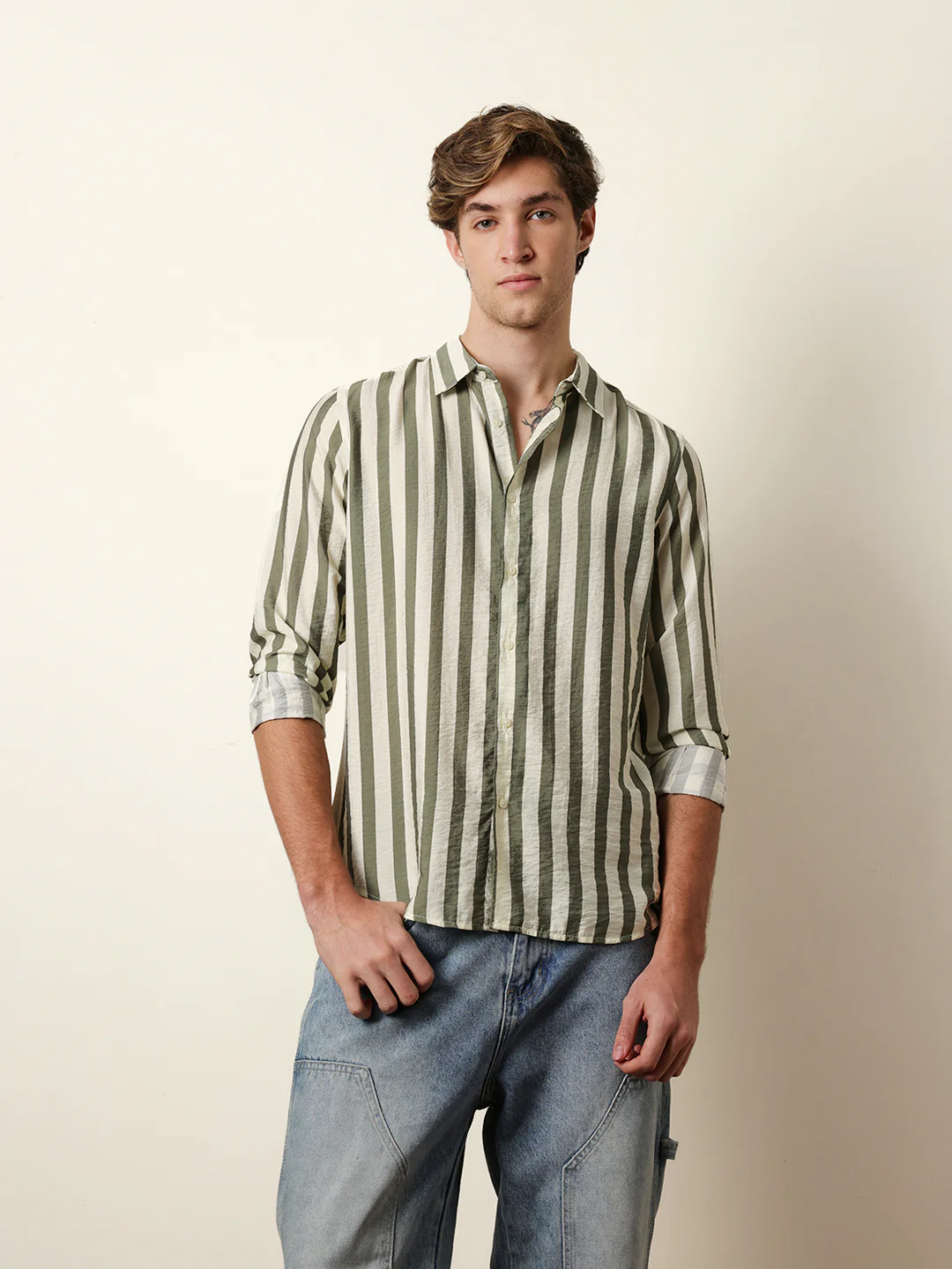 Men Printed Casual Full-Sleeve Shirt - Image 3
