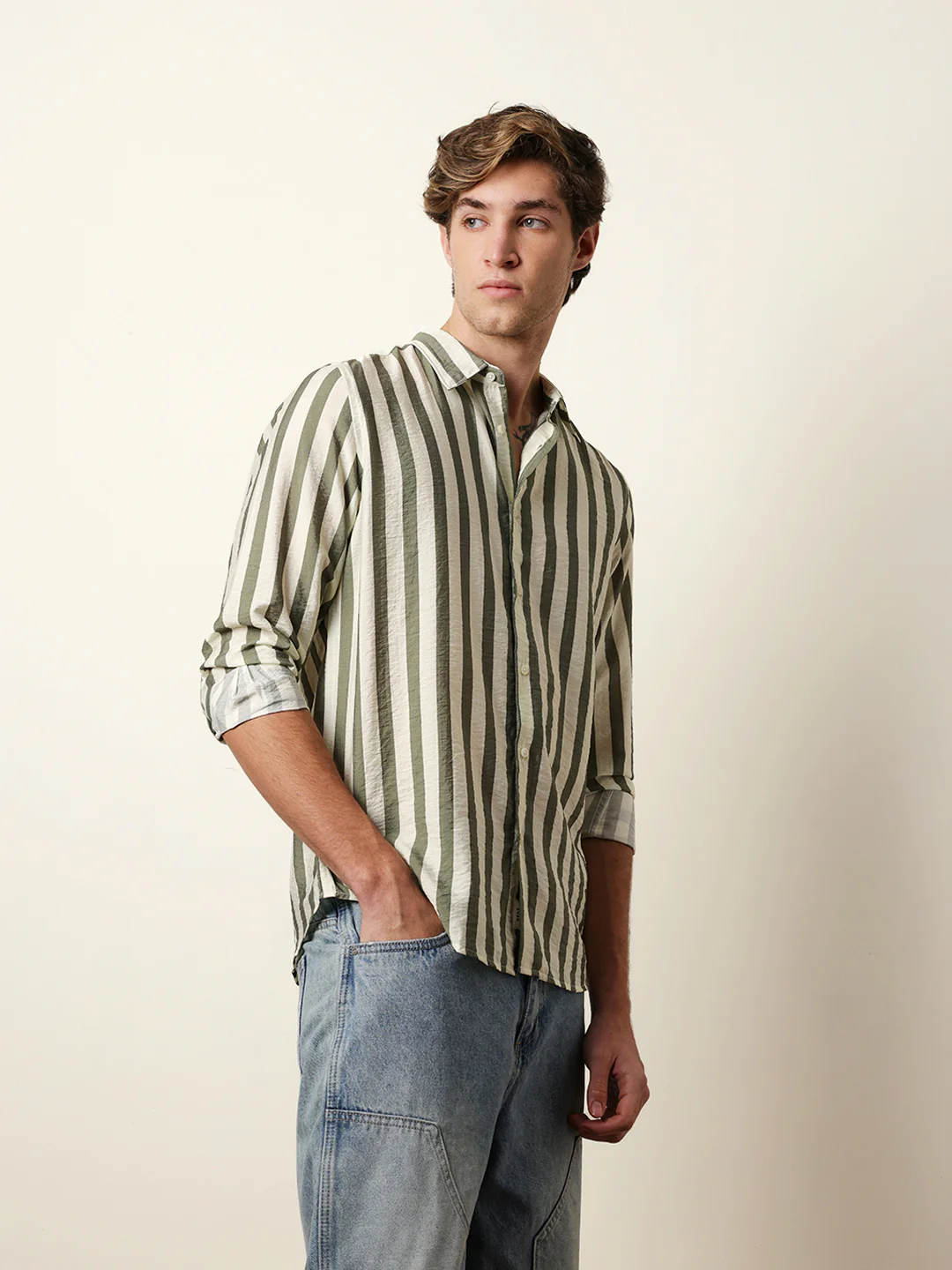 Men Printed Casual Full-Sleeve Shirt - Image 5
