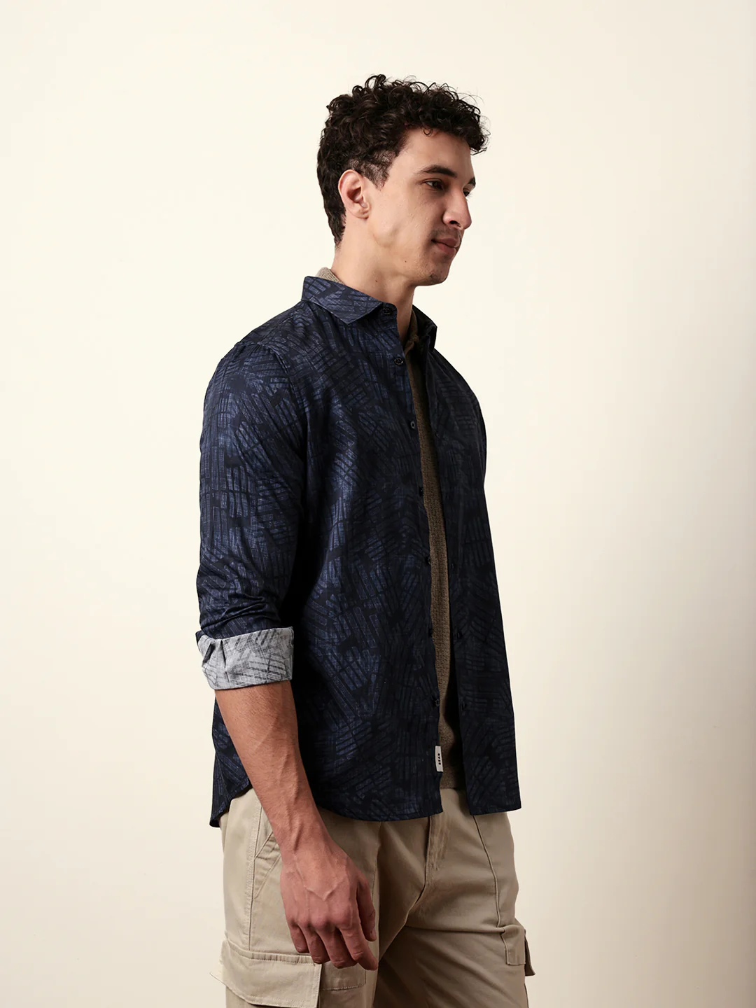 Men Printed Casual Full-Sleeve Shirt - Image 4