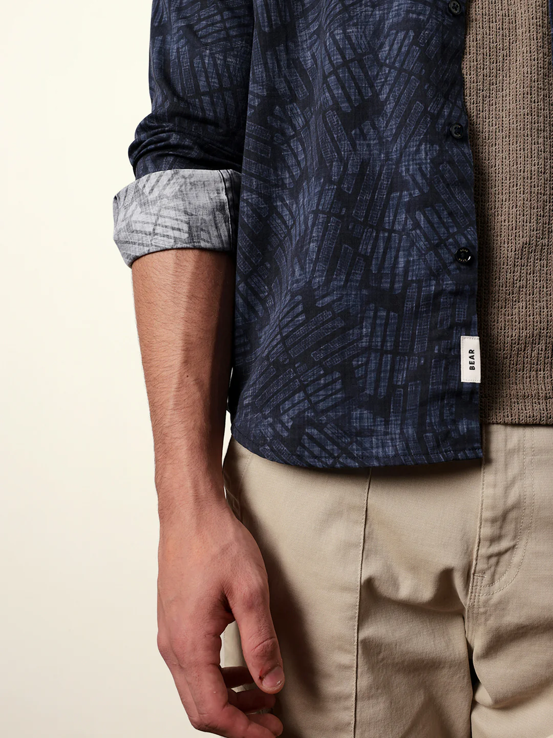 Men Printed Casual Full-Sleeve Shirt - Image 5