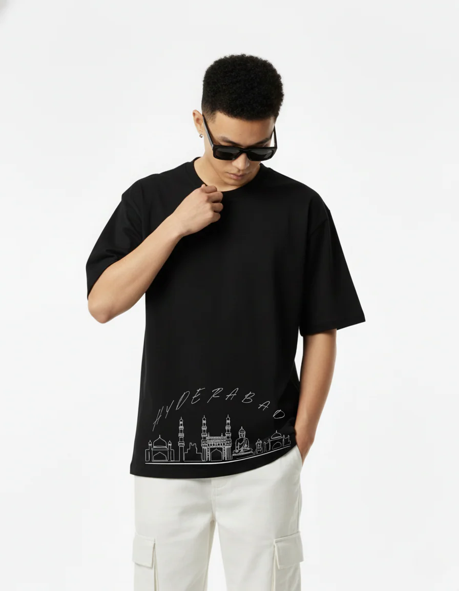 Men Printed Cotton Oversized T-Shirt