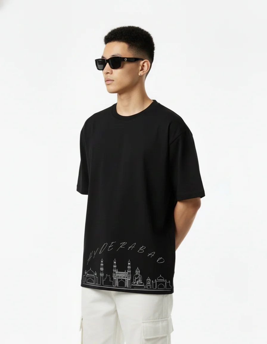 Men Printed Cotton Oversized T-Shirt - Image 2