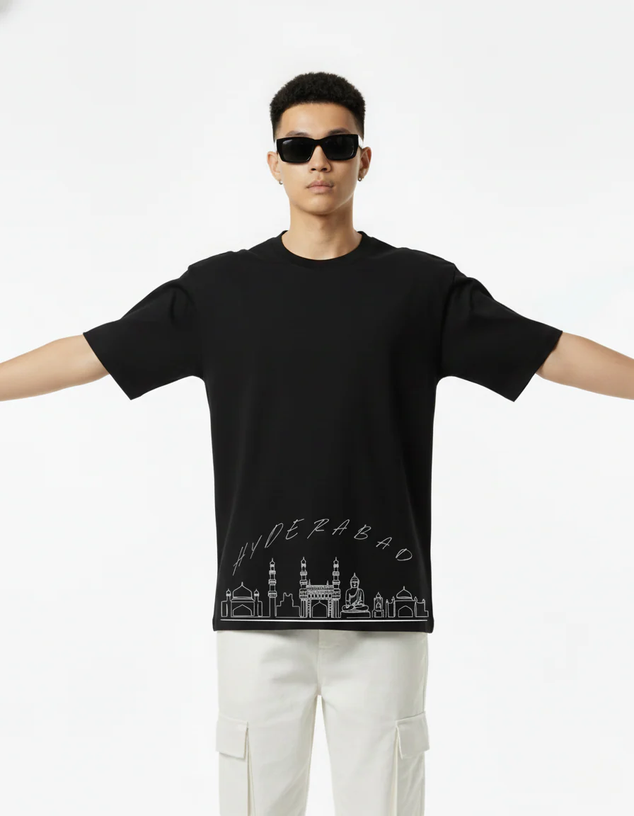 Men Printed Cotton Oversized T-Shirt - Image 4