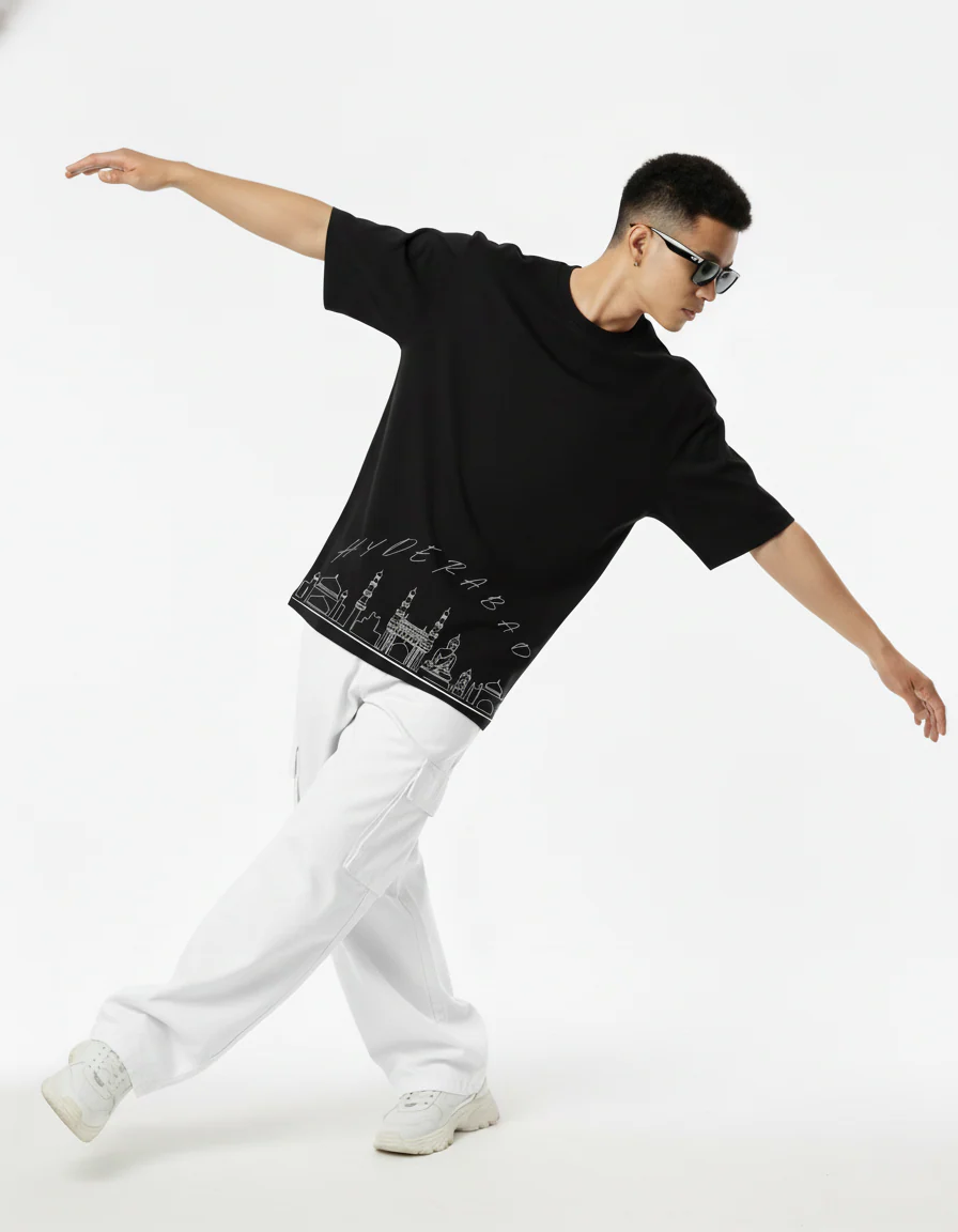 Men Printed Cotton Oversized T-Shirt - Image 6
