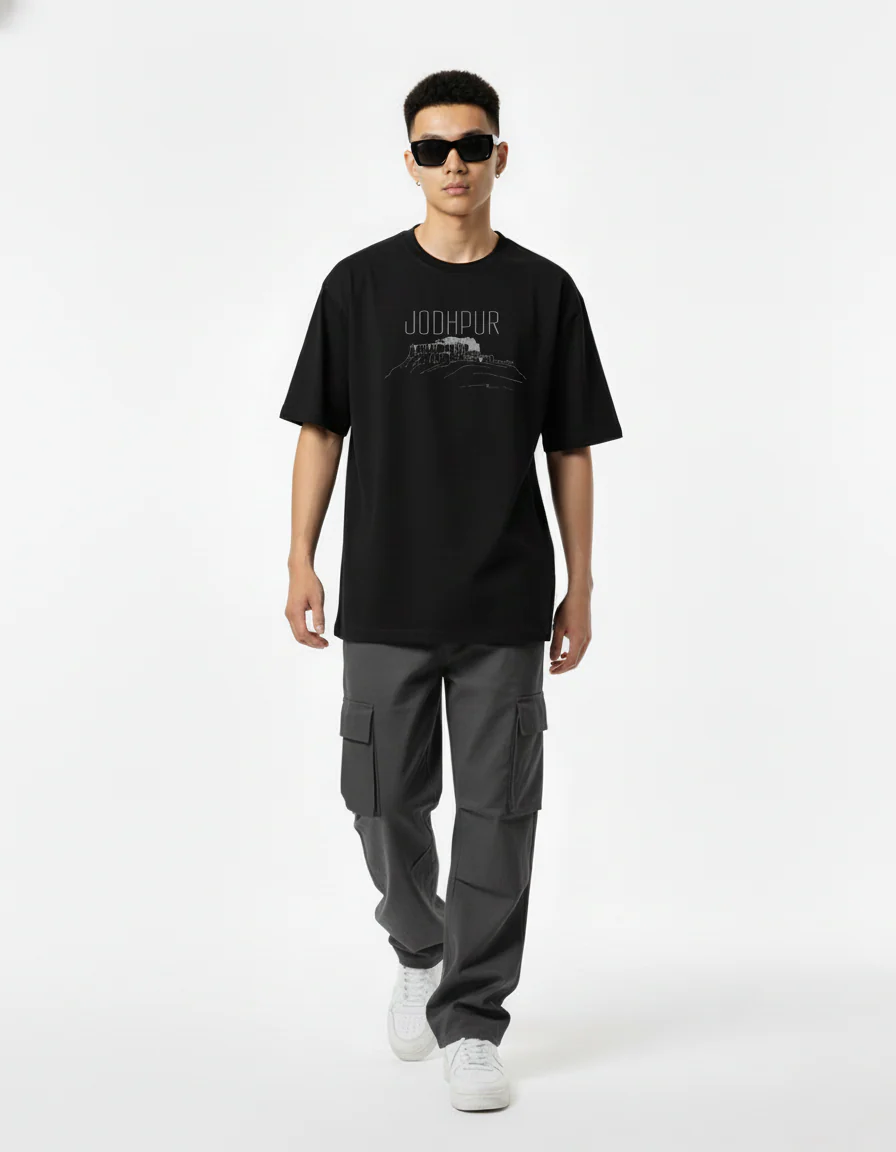 Men Printed Cotton Oversized T-Shirt - Image 7