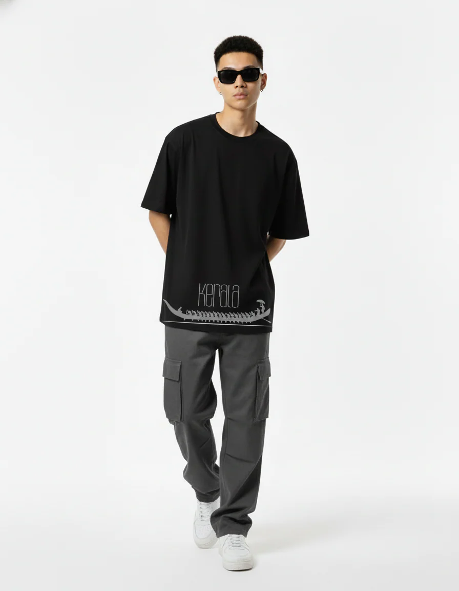 Men Printed Cotton Oversized T-Shirt - Image 7
