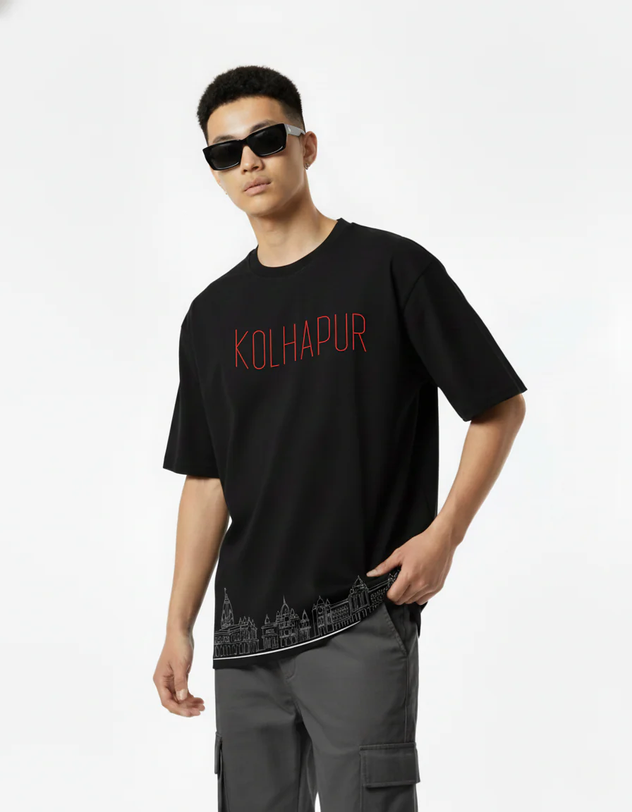 Men Printed Cotton Oversized T-Shirt