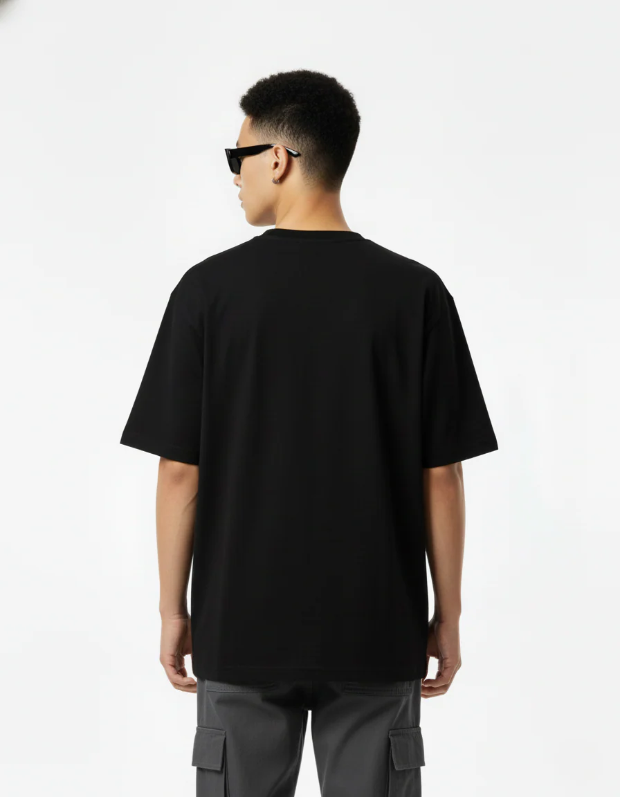 Men Printed Cotton Oversized T-Shirt - Image 2
