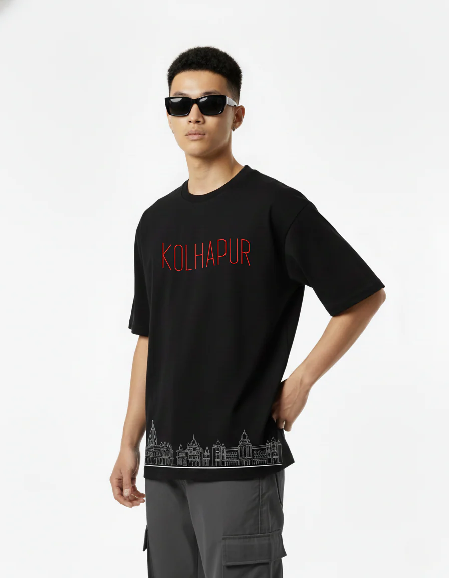 Men Printed Cotton Oversized T-Shirt - Image 3